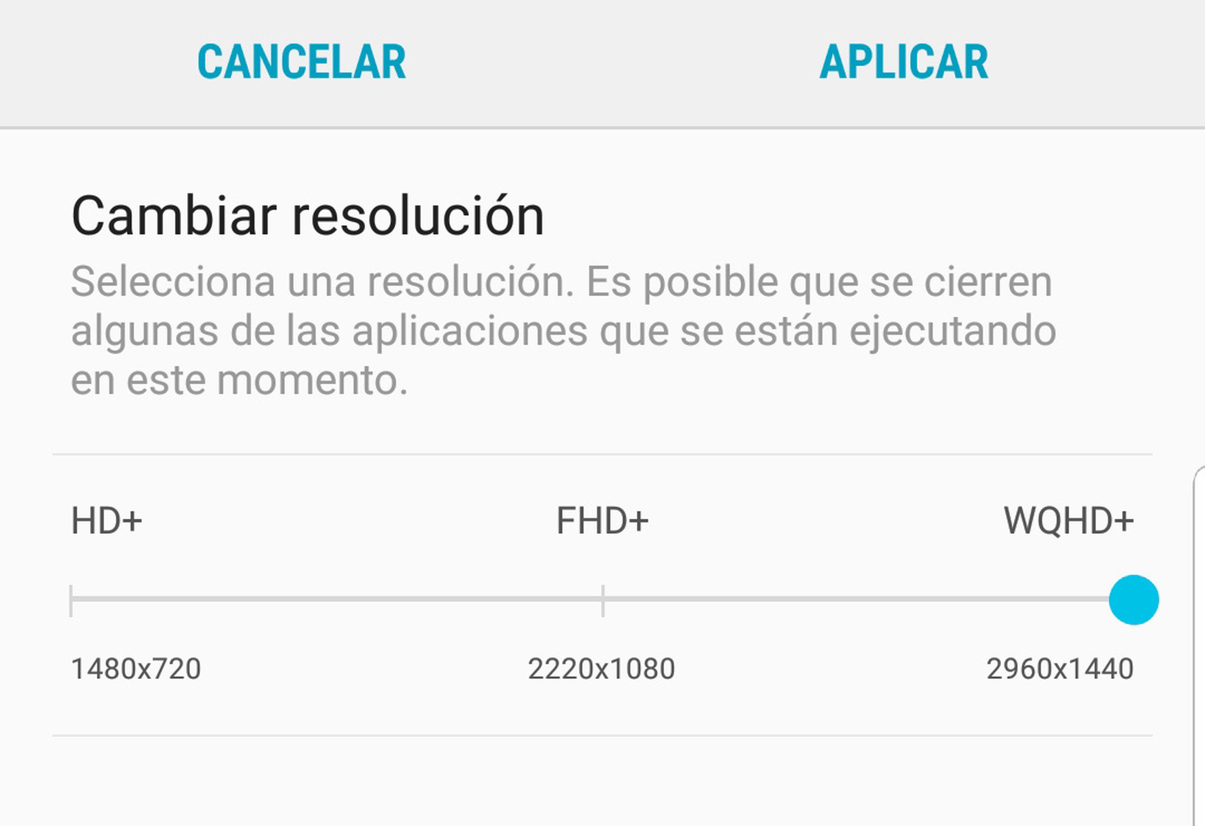 Resolucion Pantalla Galaxy S9