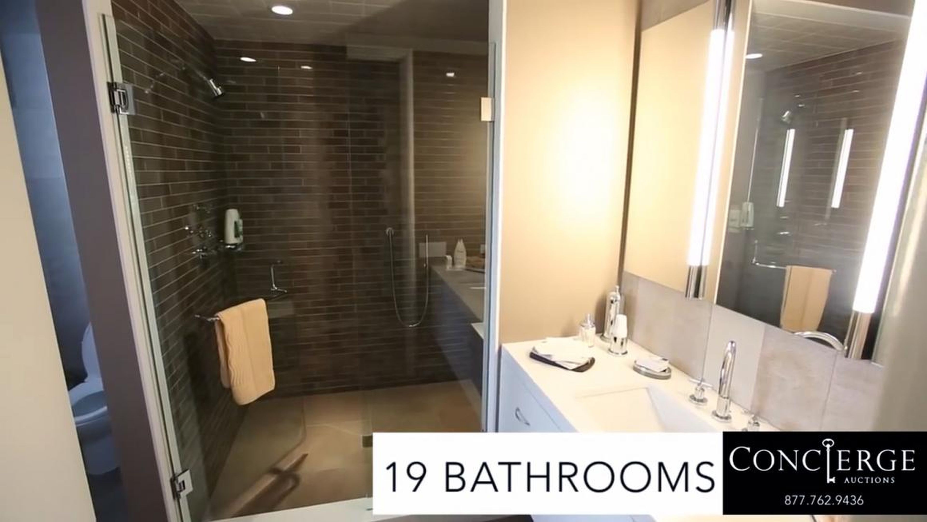 ... and 19 bathrooms.