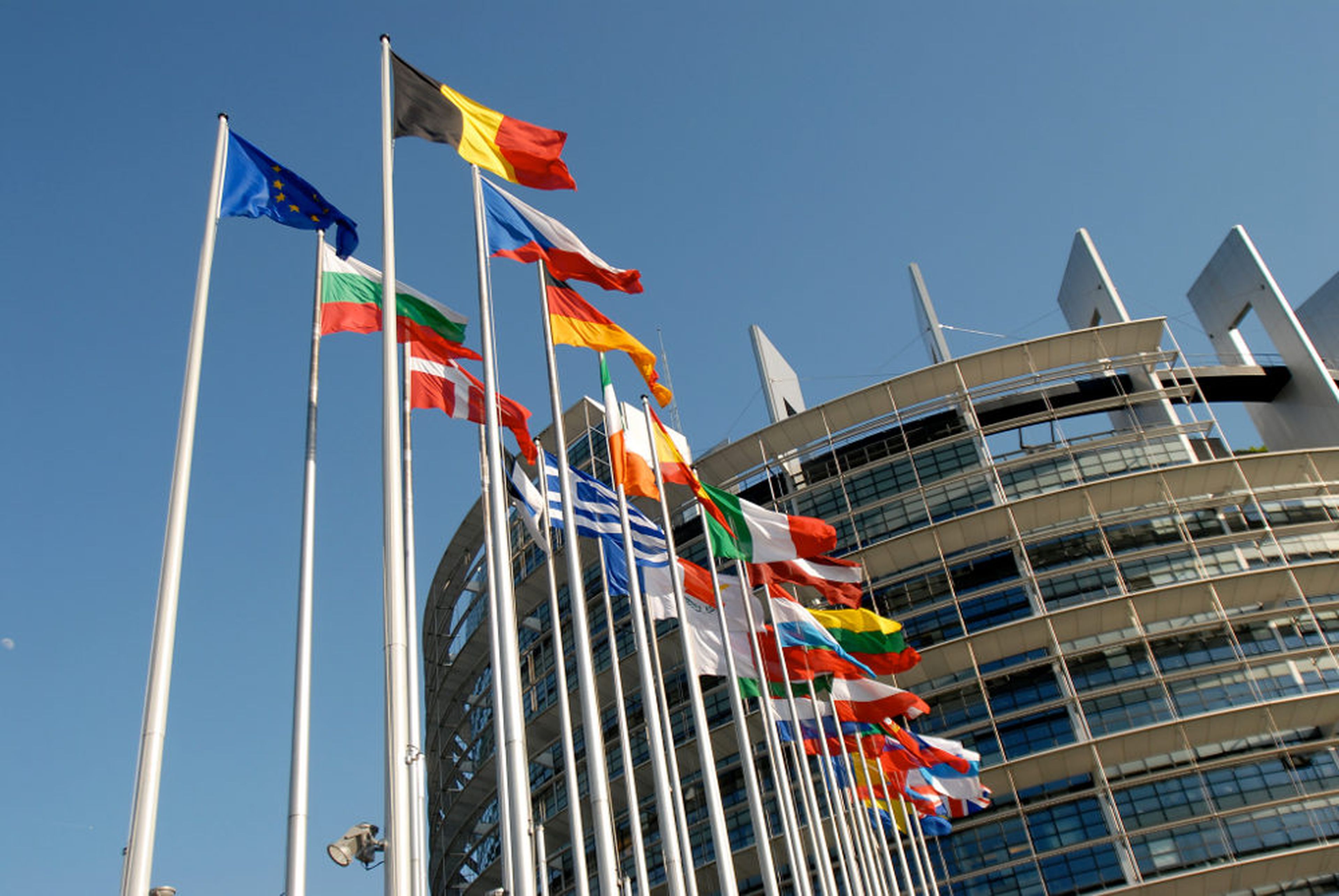 Banderas Unión Europea Parlamento