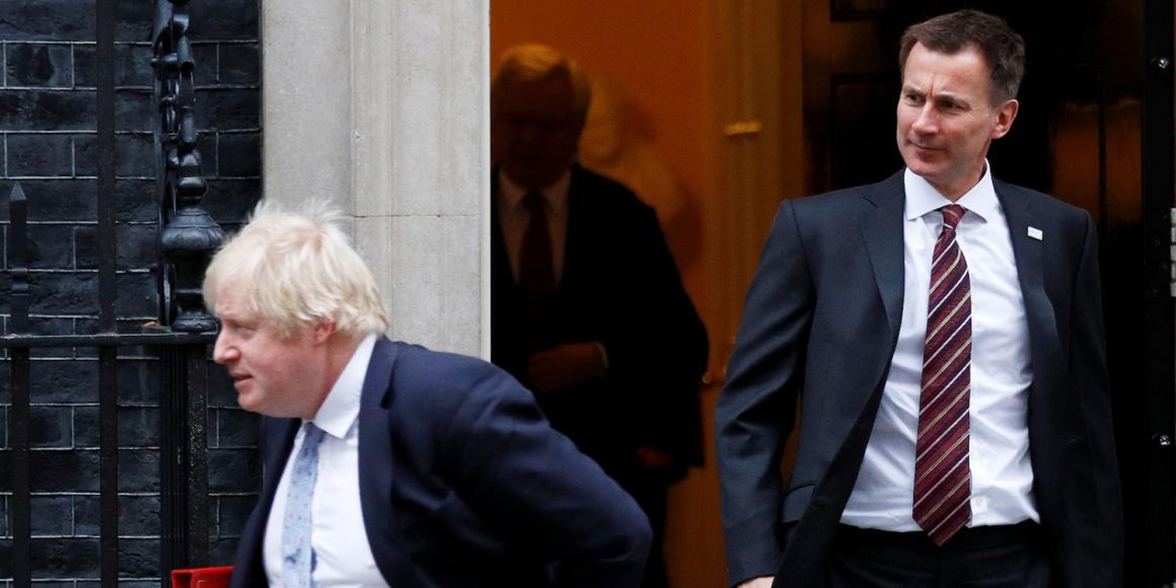 Boris Johnson y Jeremy Hunt