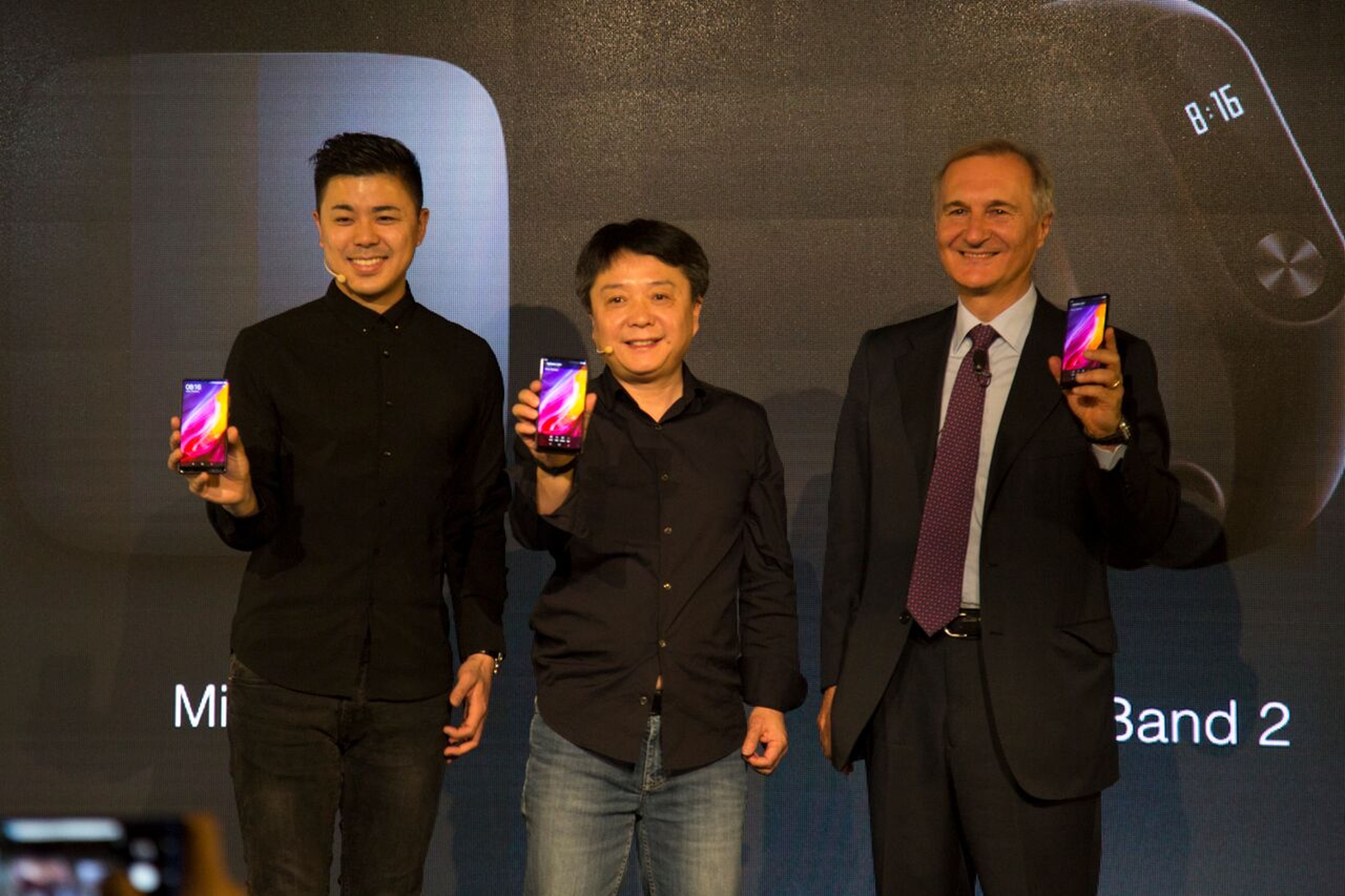 El vicepresidente de Xiaomi, Xiang Wang, en la presentación de la compañía en España.