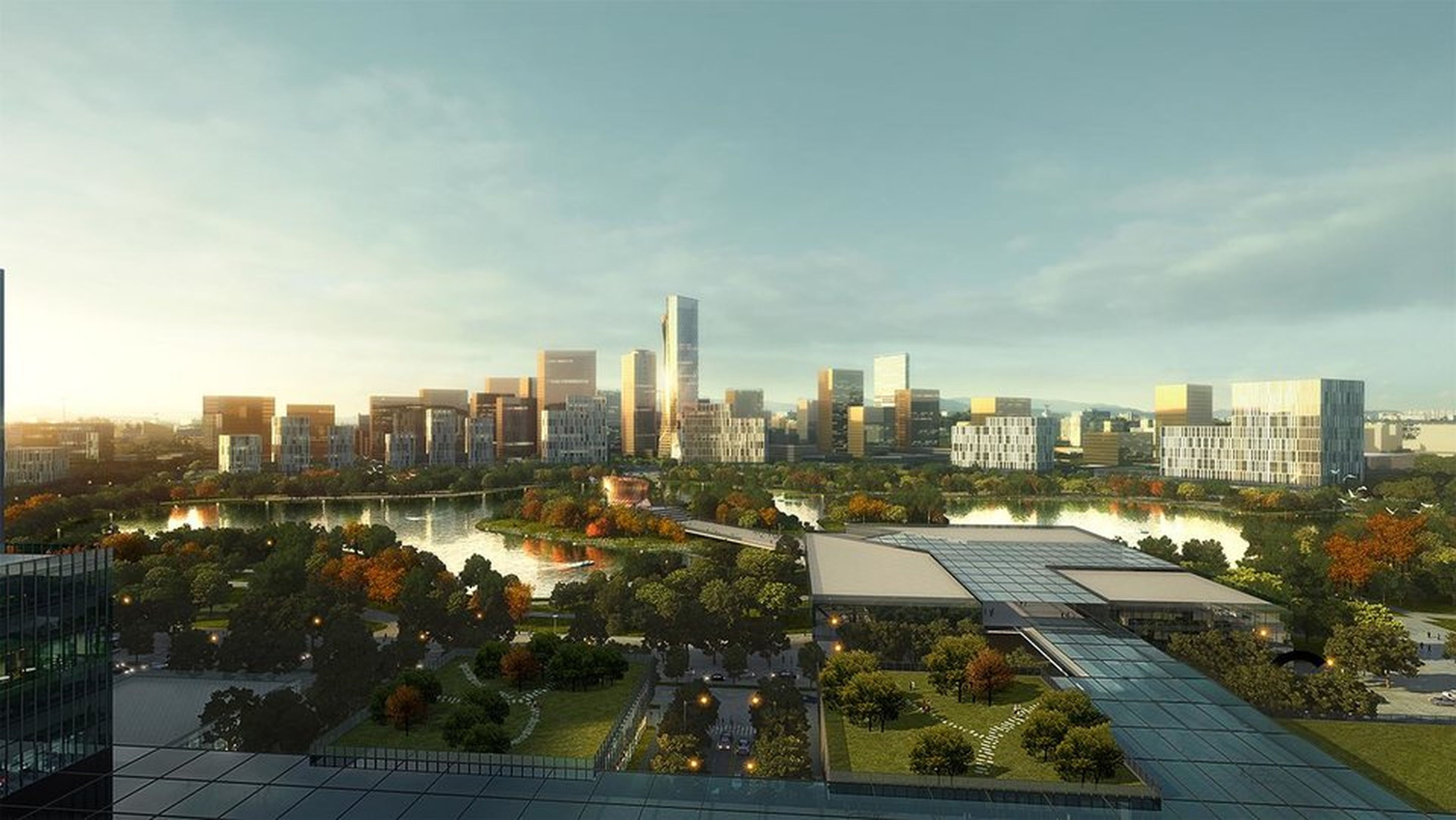 Imagen del diseño de New Clark, una ciudad de nueva planta que se planea construir en Filipinas.
