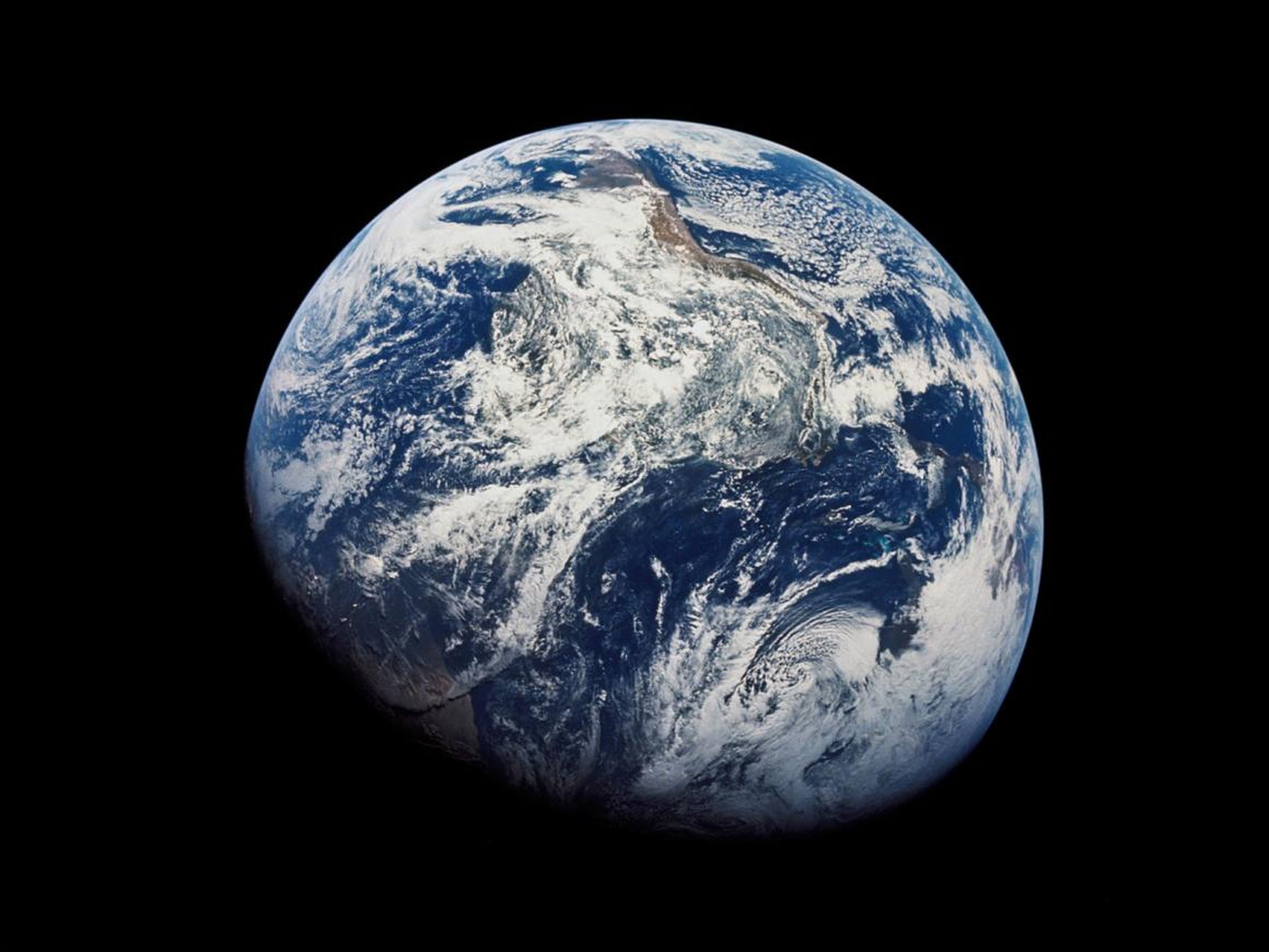 Earth from space as seen by Apollo 8 astronauts.