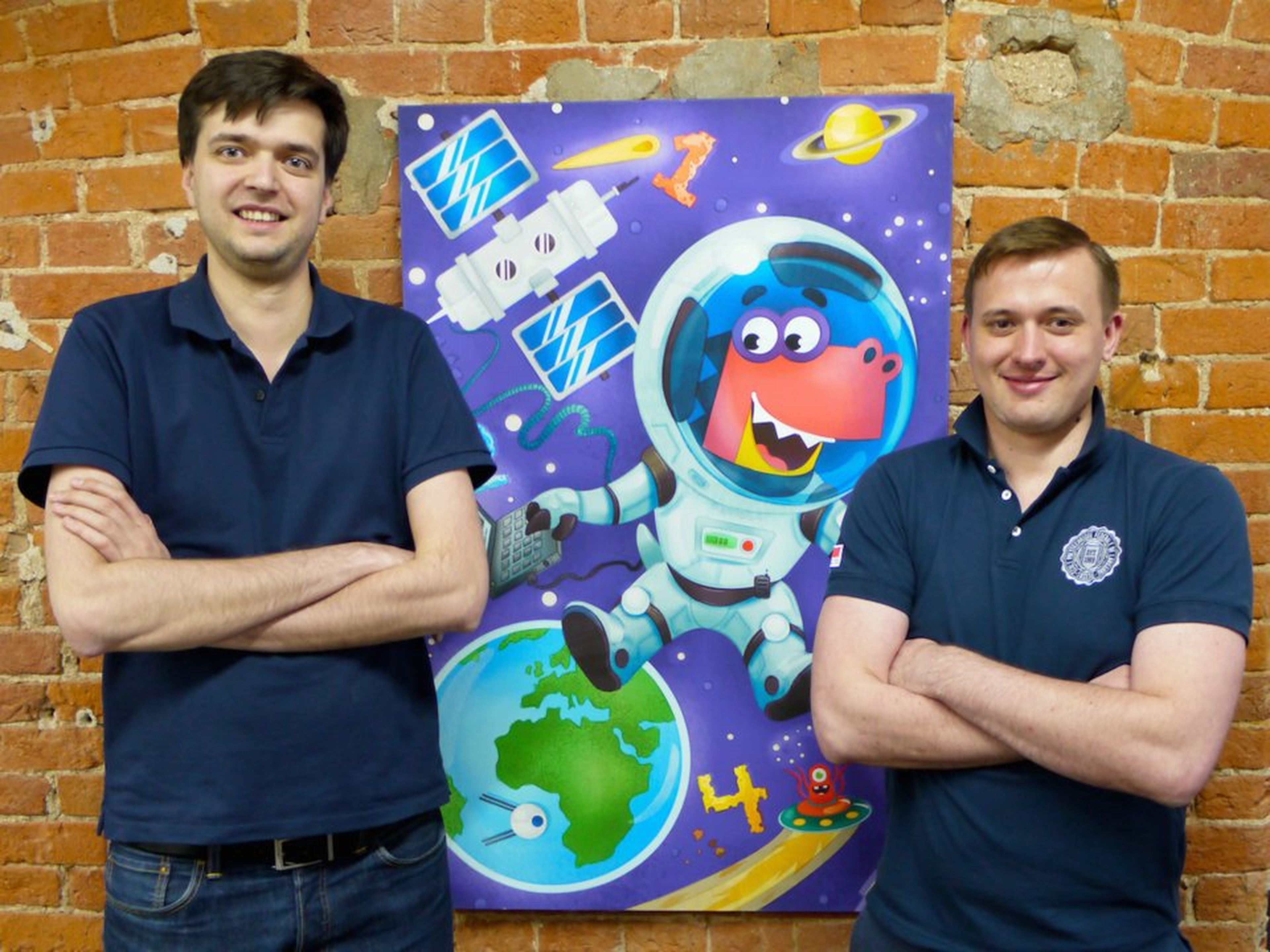 Evgeny Milyutin, a la derecha, e Ivan Kolomoets son los fundadores de Happy Numbers