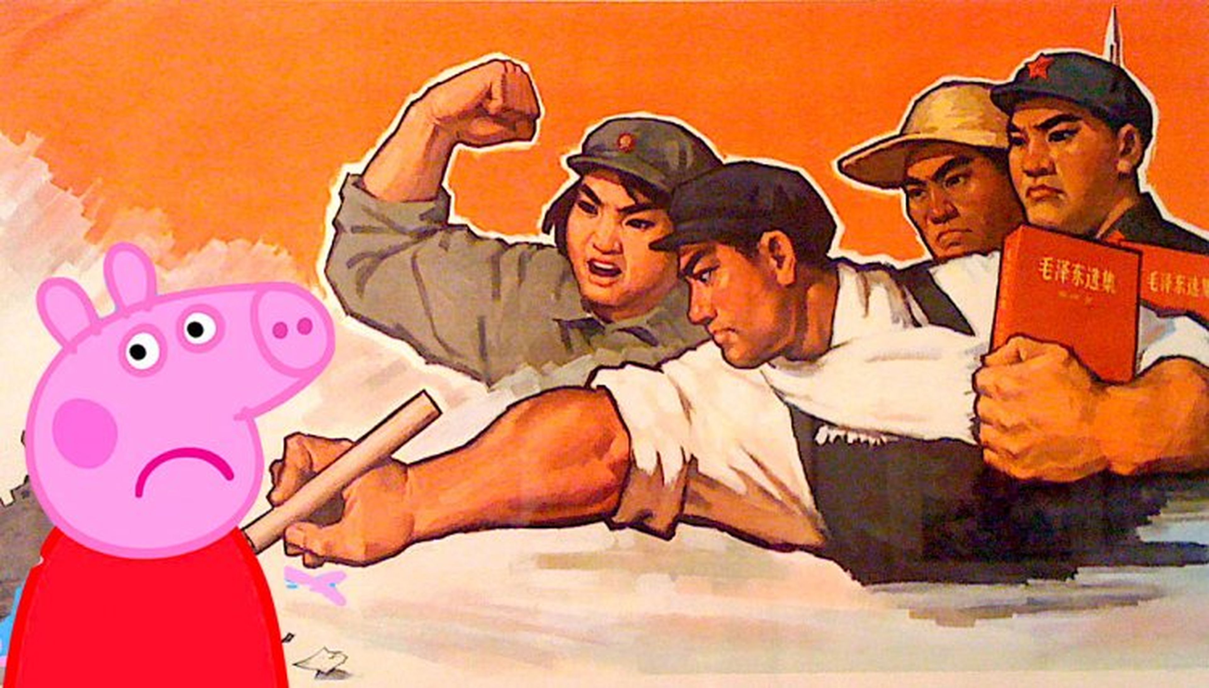 Una ilustración sobre Peppa Pig en China
