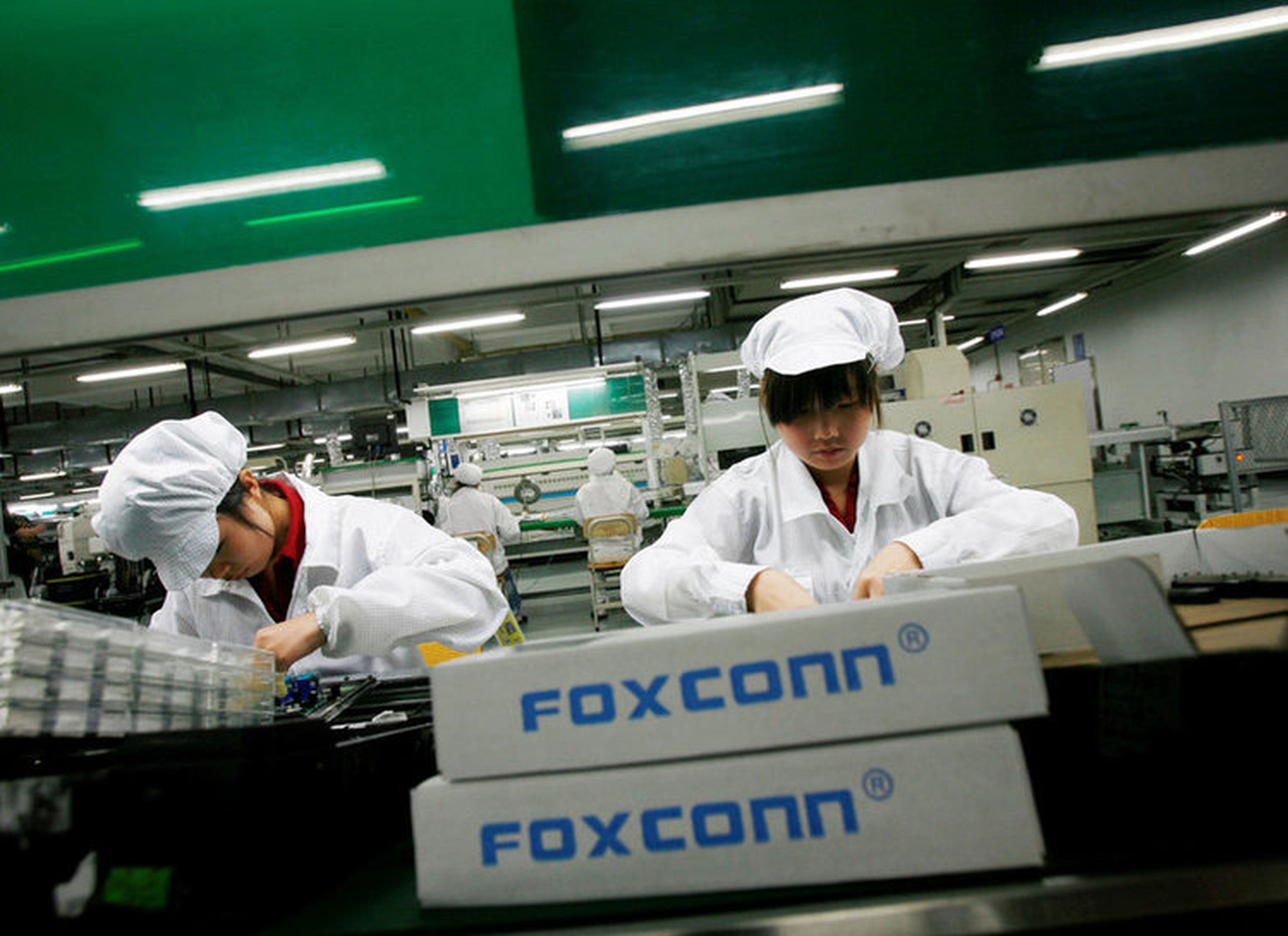 Interior fábrica de Foxconn