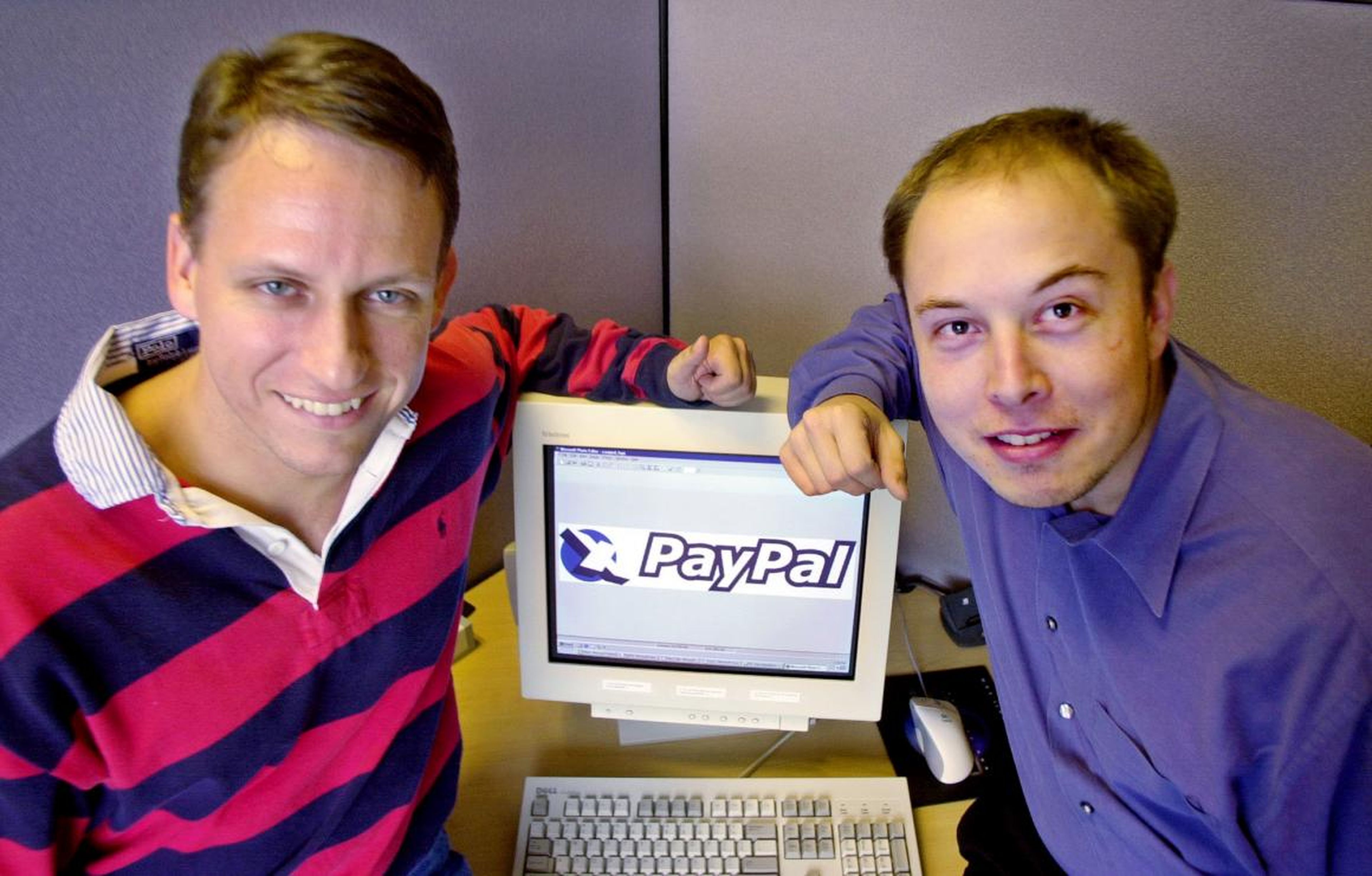 Peter Thiel (izquierda) y Elon Musk.