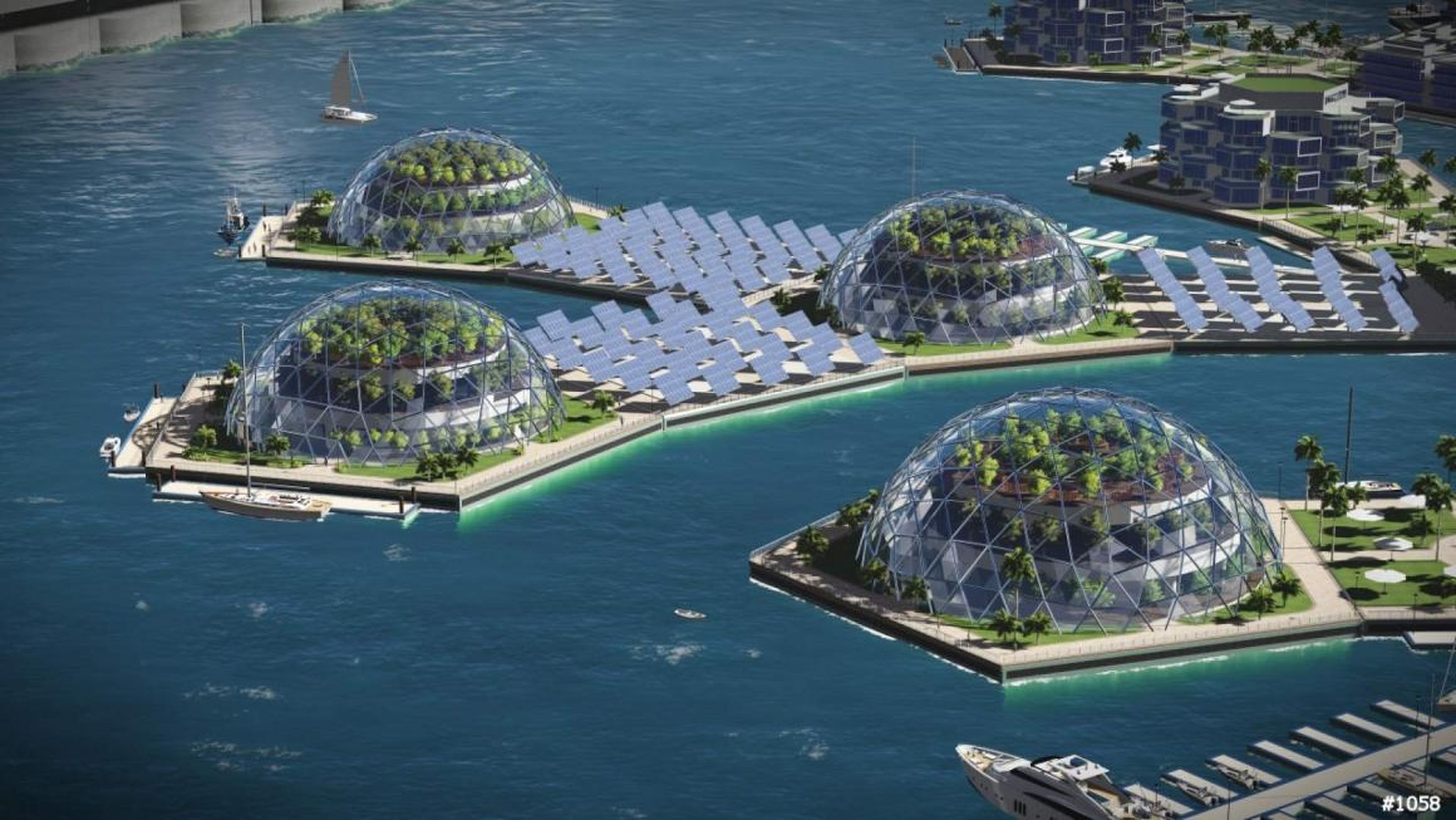 The Seasteading Institute's vision of an artificial floating island in French Polynesia.
