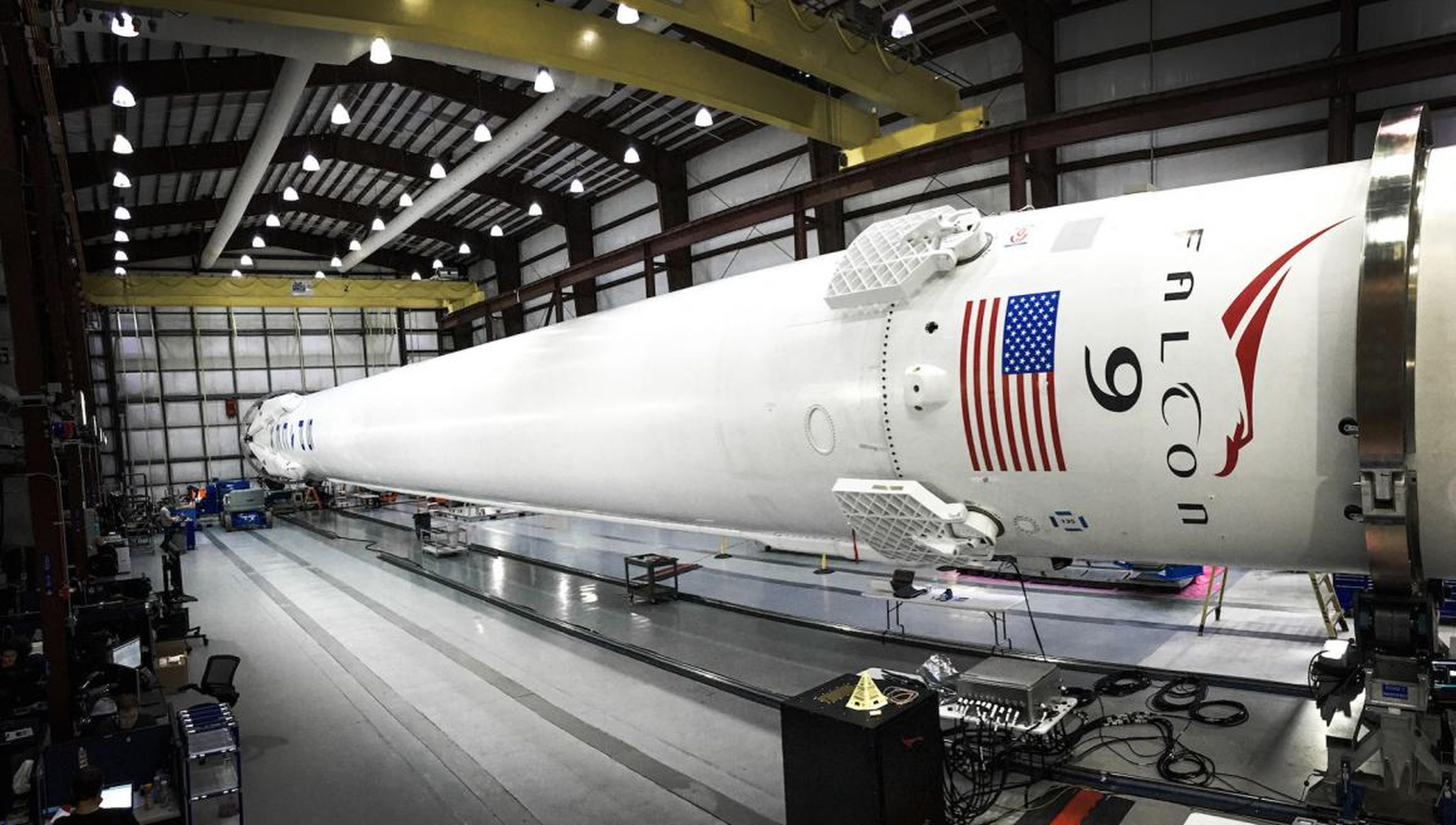 El cohete Falcon 9 de SpaceX.