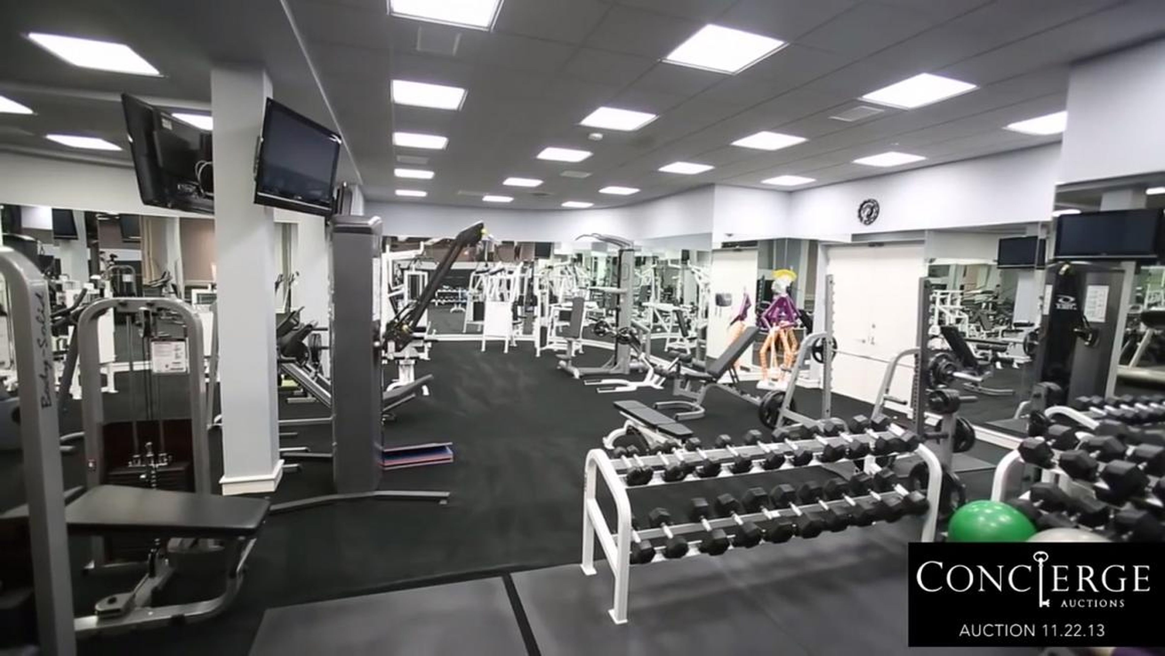 The home also features a full gym.