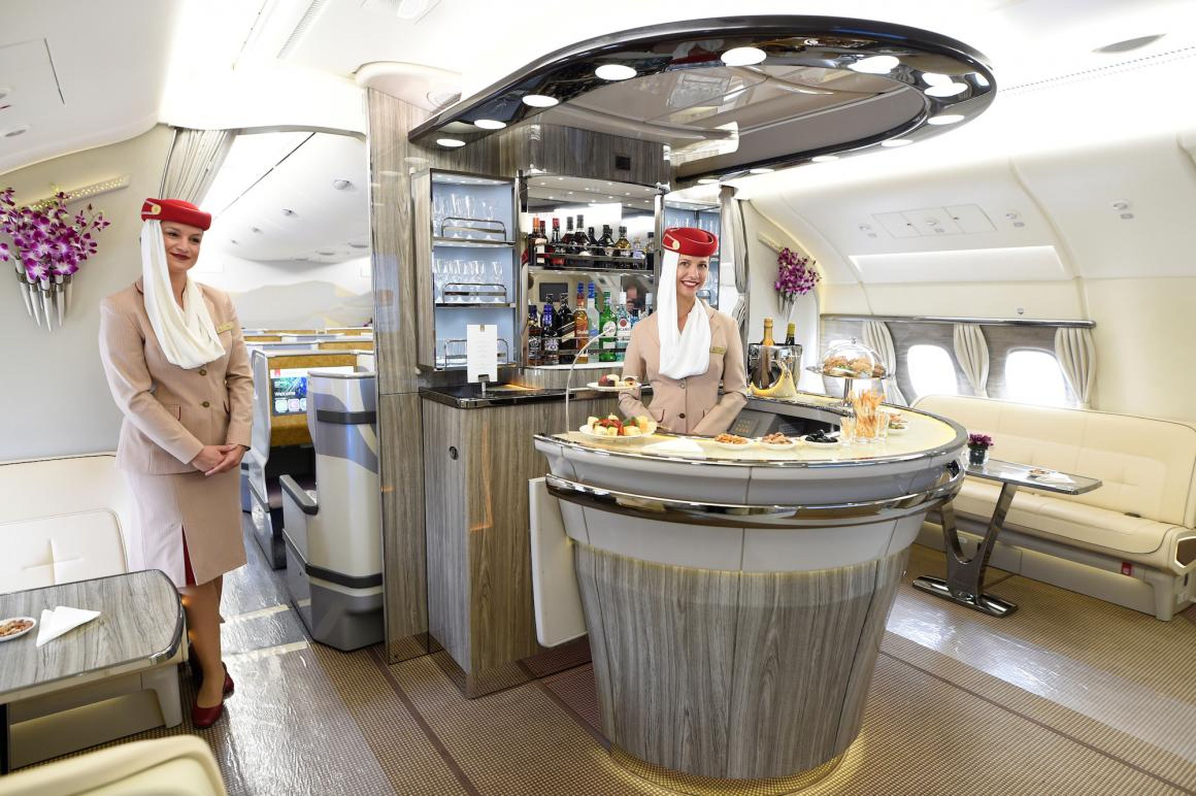 The Airbus jumbo delivered, at least to airlines that wanted to take advantage of luxurious options. Premium features, such as walk-up bars ...