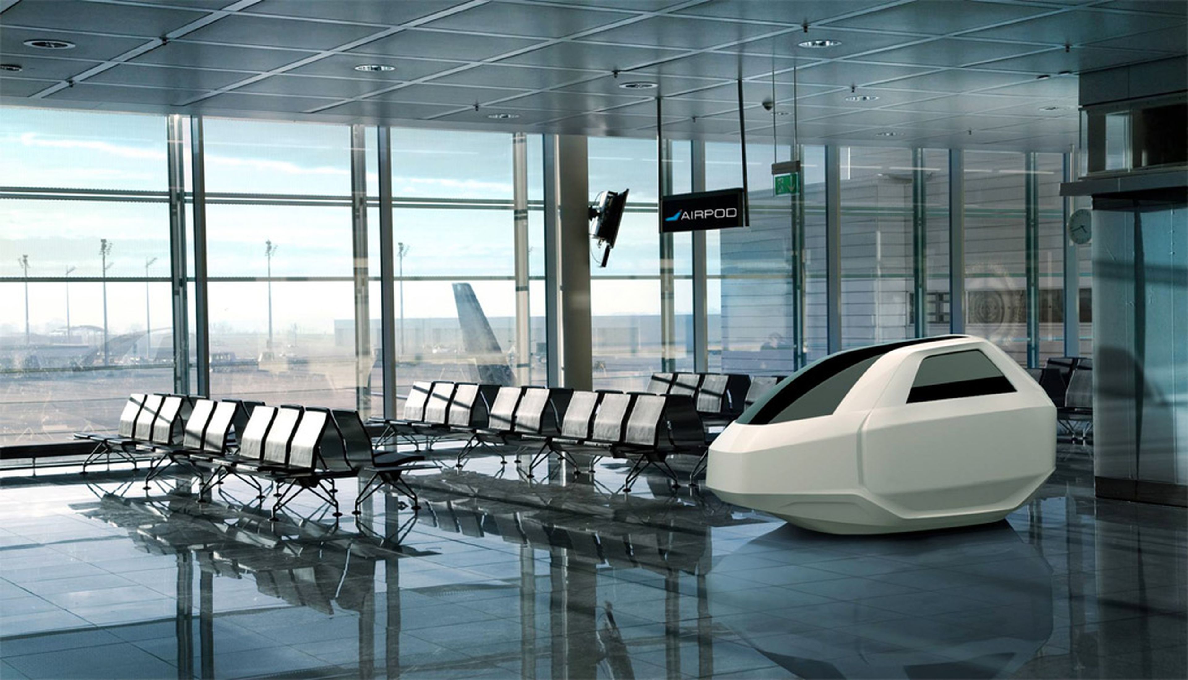 AirPod, invento para dormir en aeropuertos
