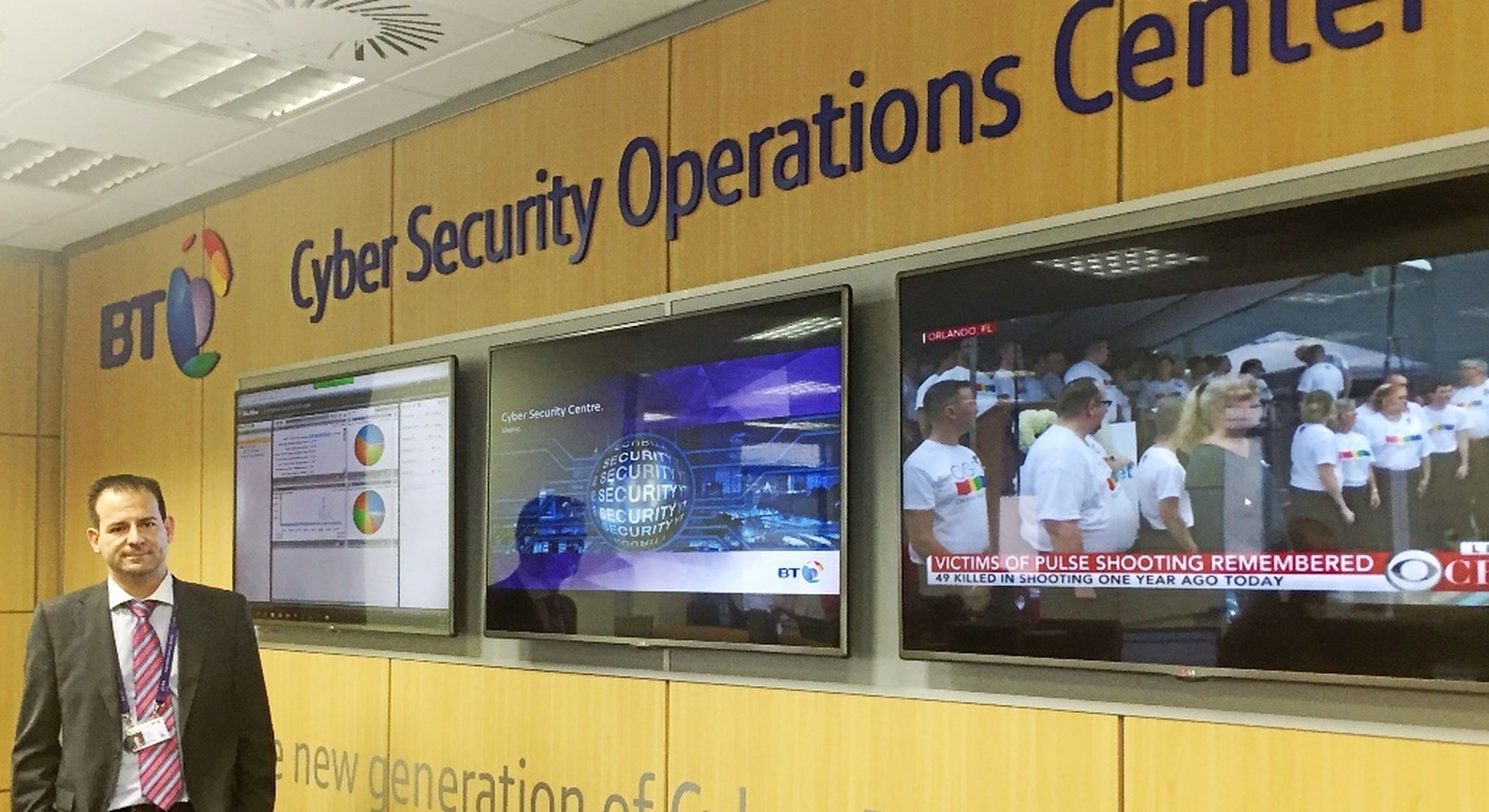 Centro de operaciones en ciberseguridad de BT en Madrid