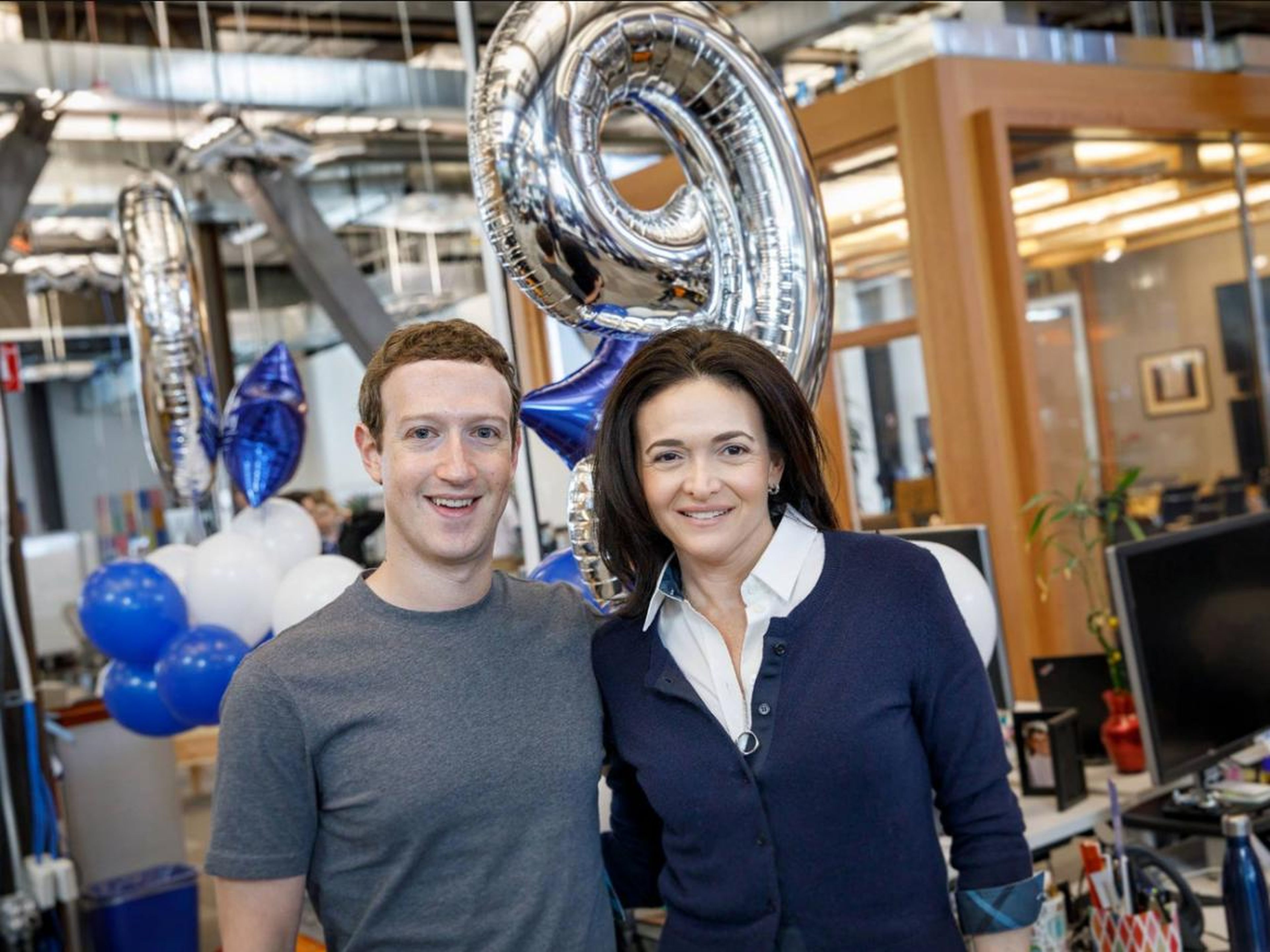 Facebook CEO Mark Zuckerberg and COO Sheryl Sandberg