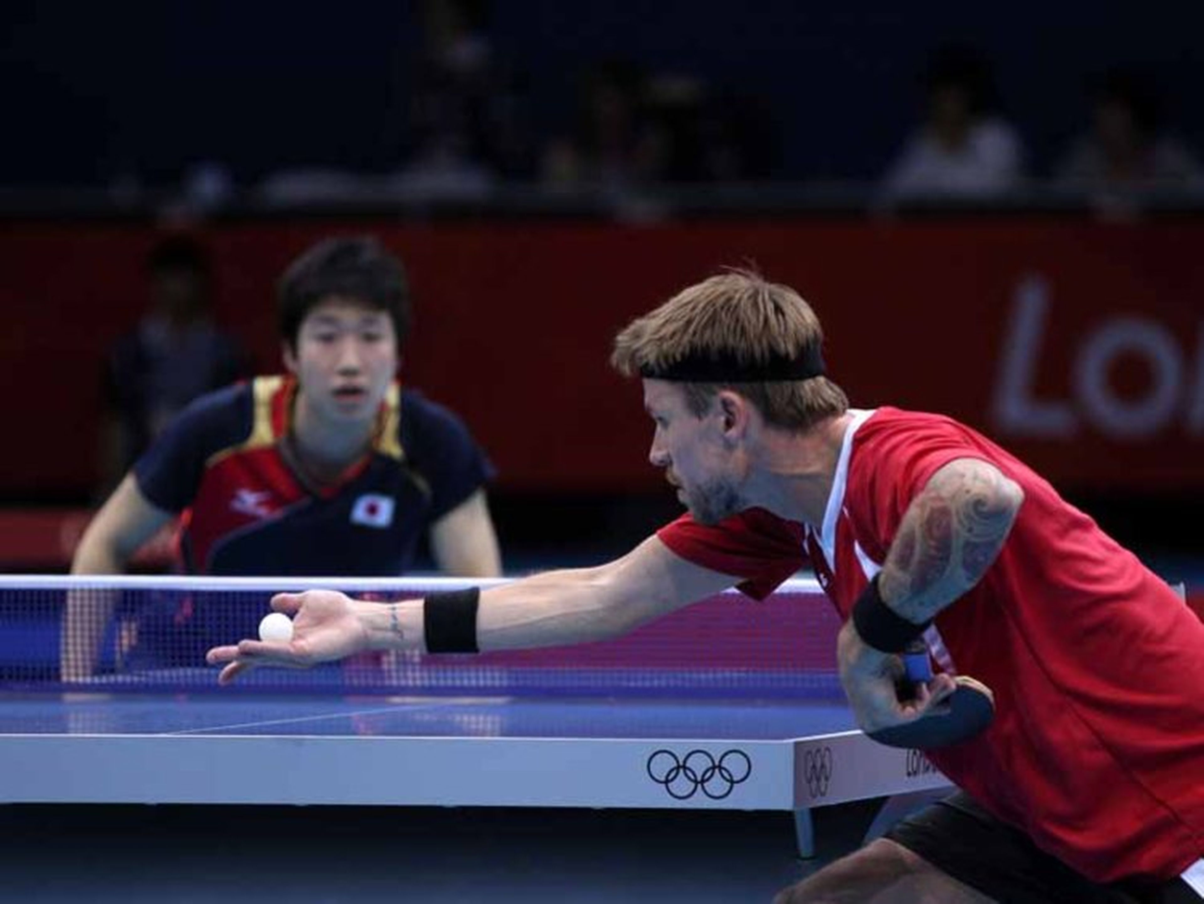 jugadores ping pong