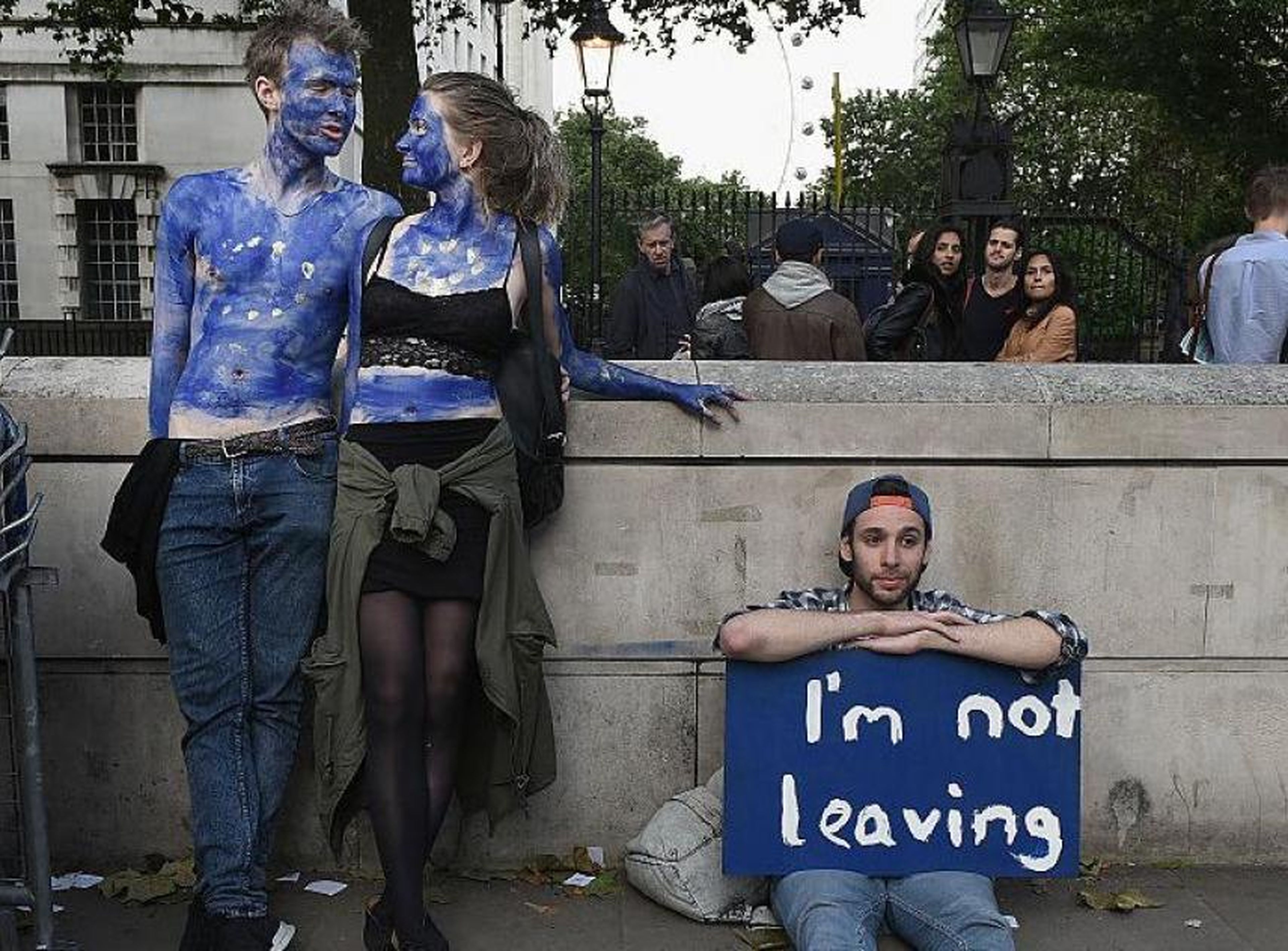 Manifestantes contra el Brexit