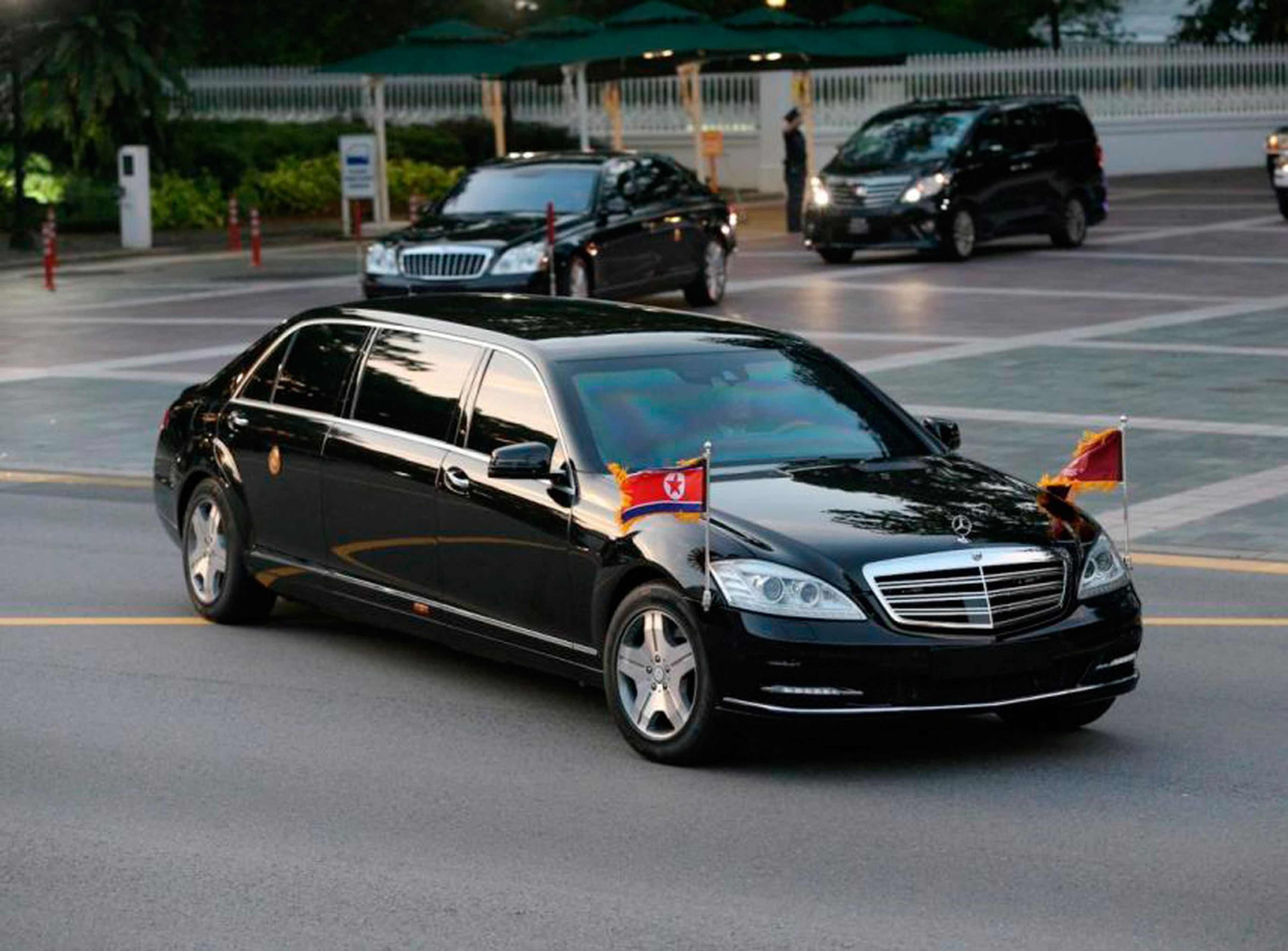El Mercedes blindado de 1 millón de dólares en el que Kim Jong Un acudió a la cumbre con Trump