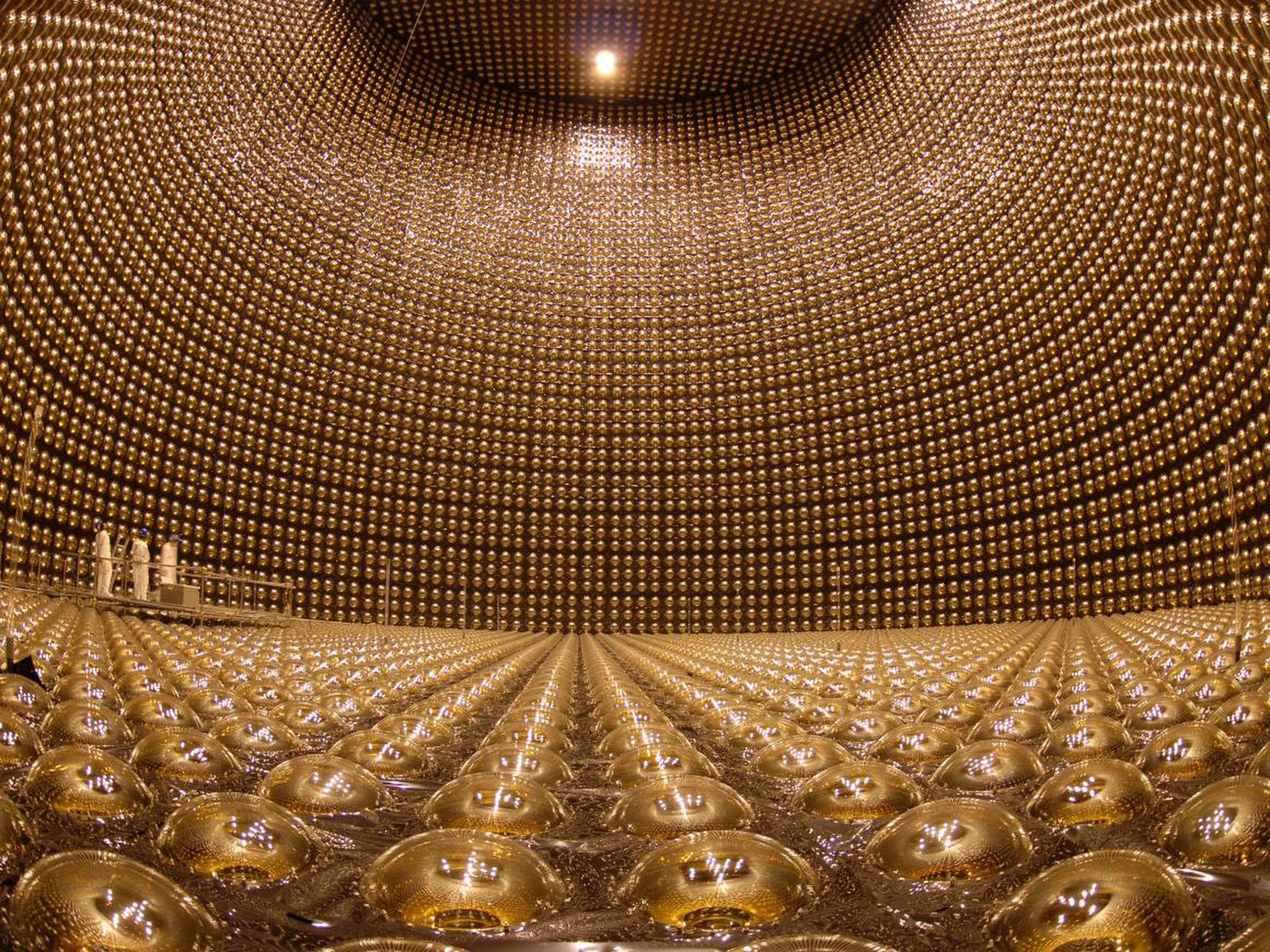 El observatorio de neutrinos Super-Kamiokande.