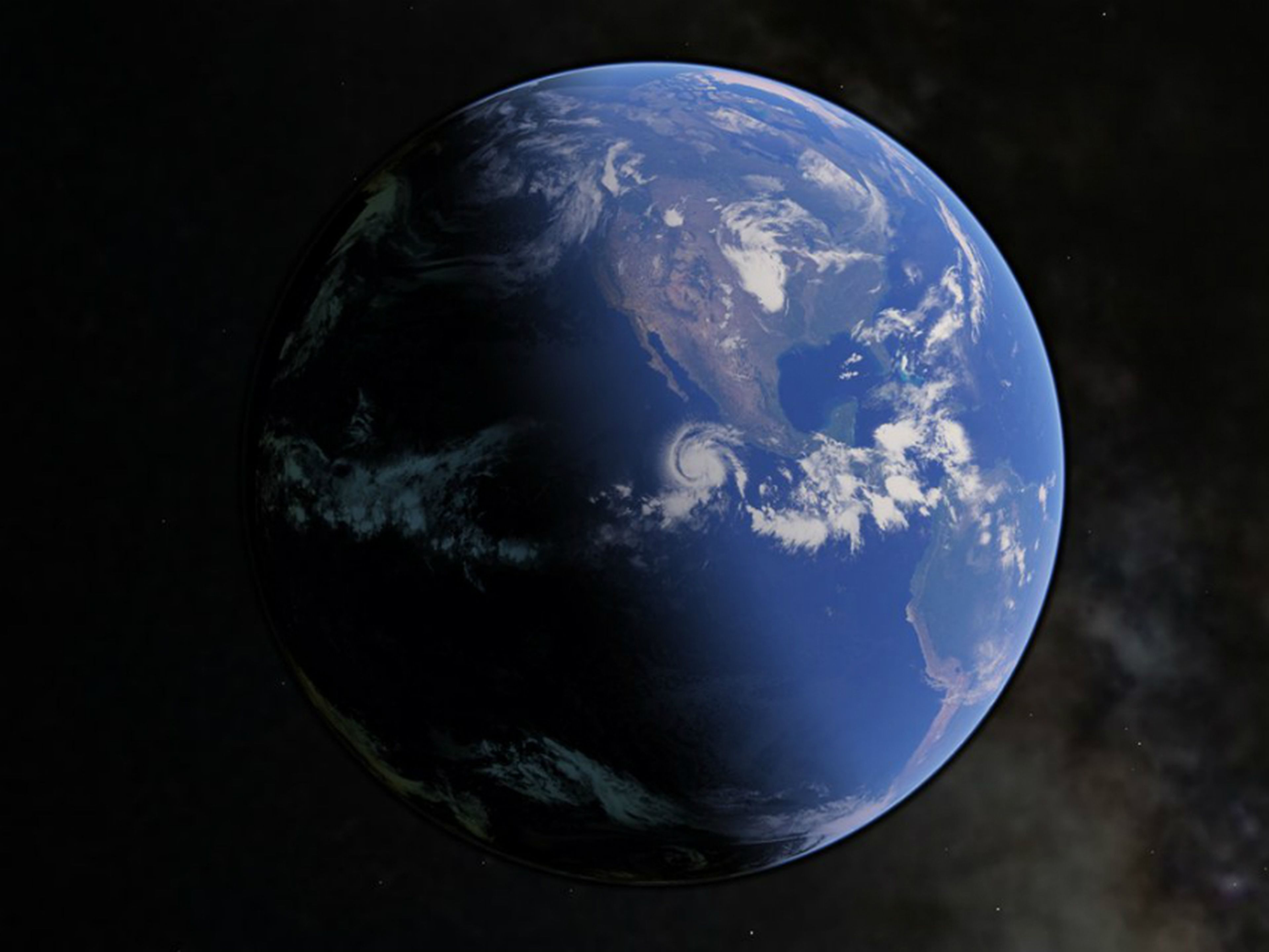 Una ilustración de la Tierra durante el solsticio de verano.
