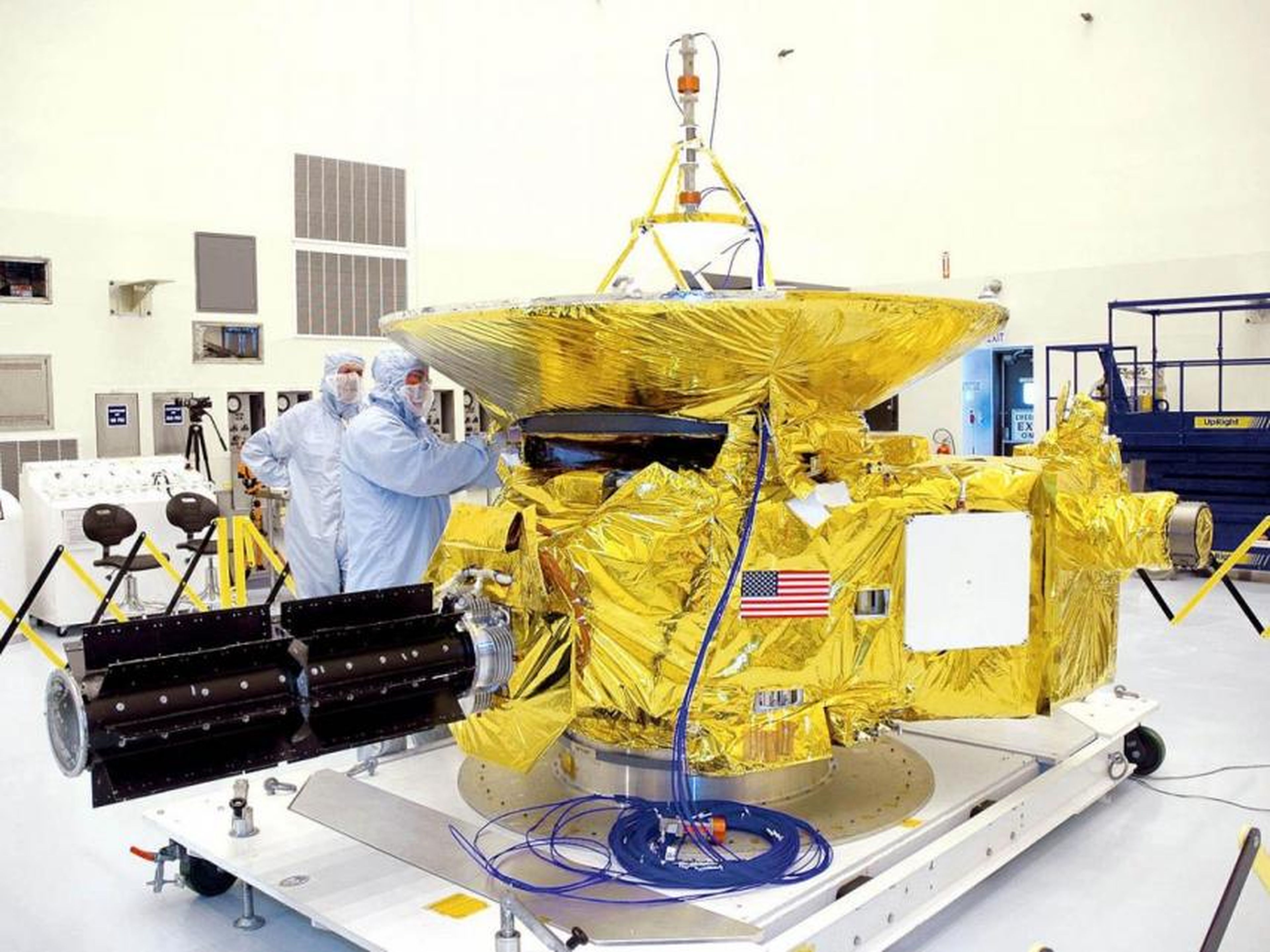 La sonda New Horizons antes de ser lanzada al espacio