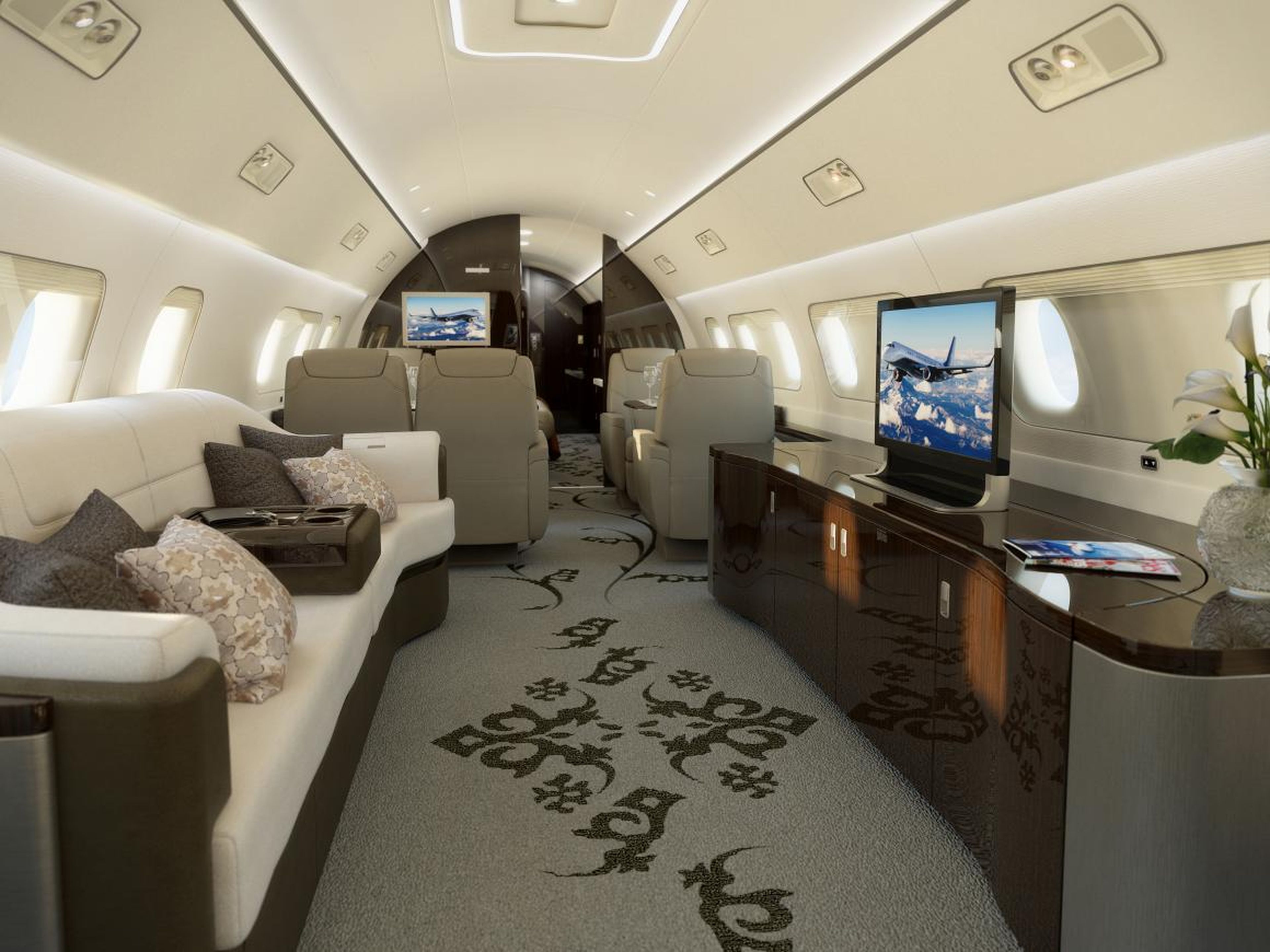The spacious $53 million 1000E can be configured with a master bedroom and a walk-in shower.