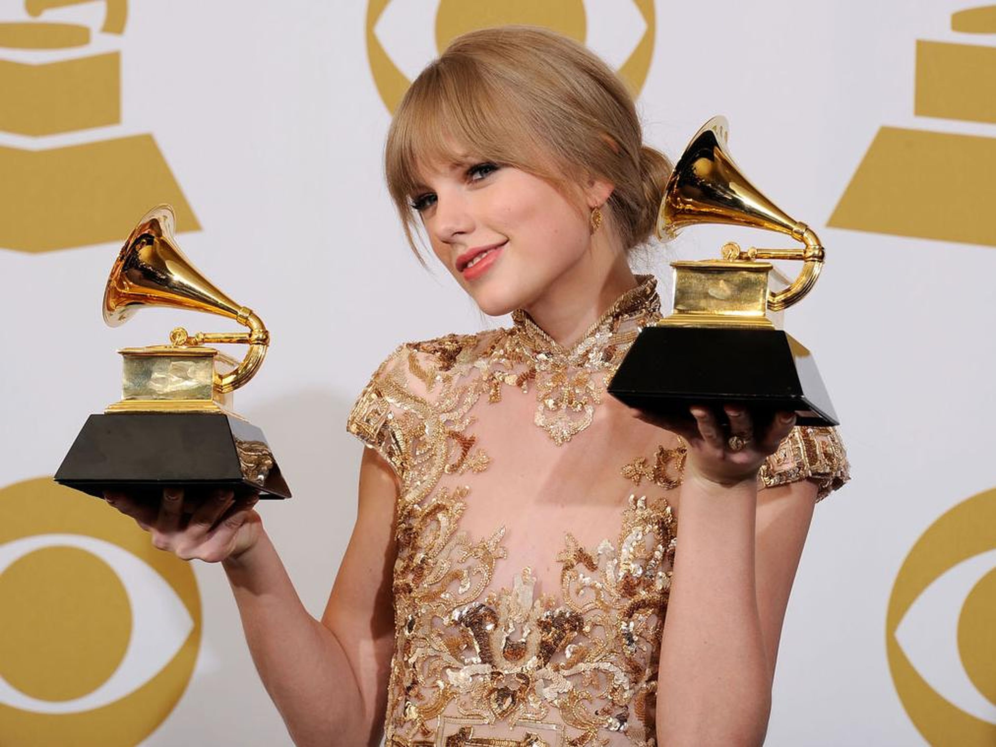 Taylor Swift at the Grammy Awards.