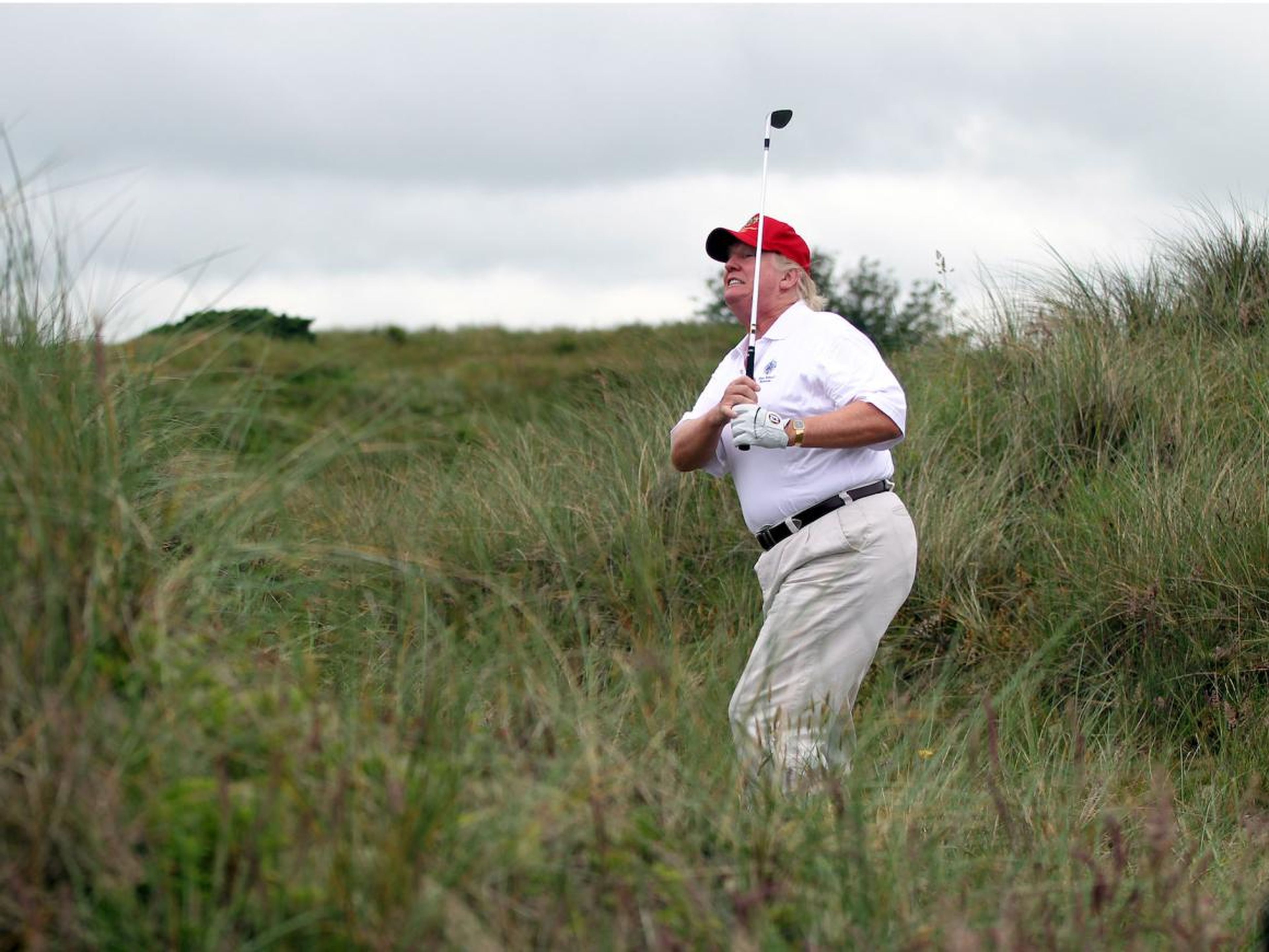 President Donald Trump has visited his golf courses on 25% of his 590 days in office.