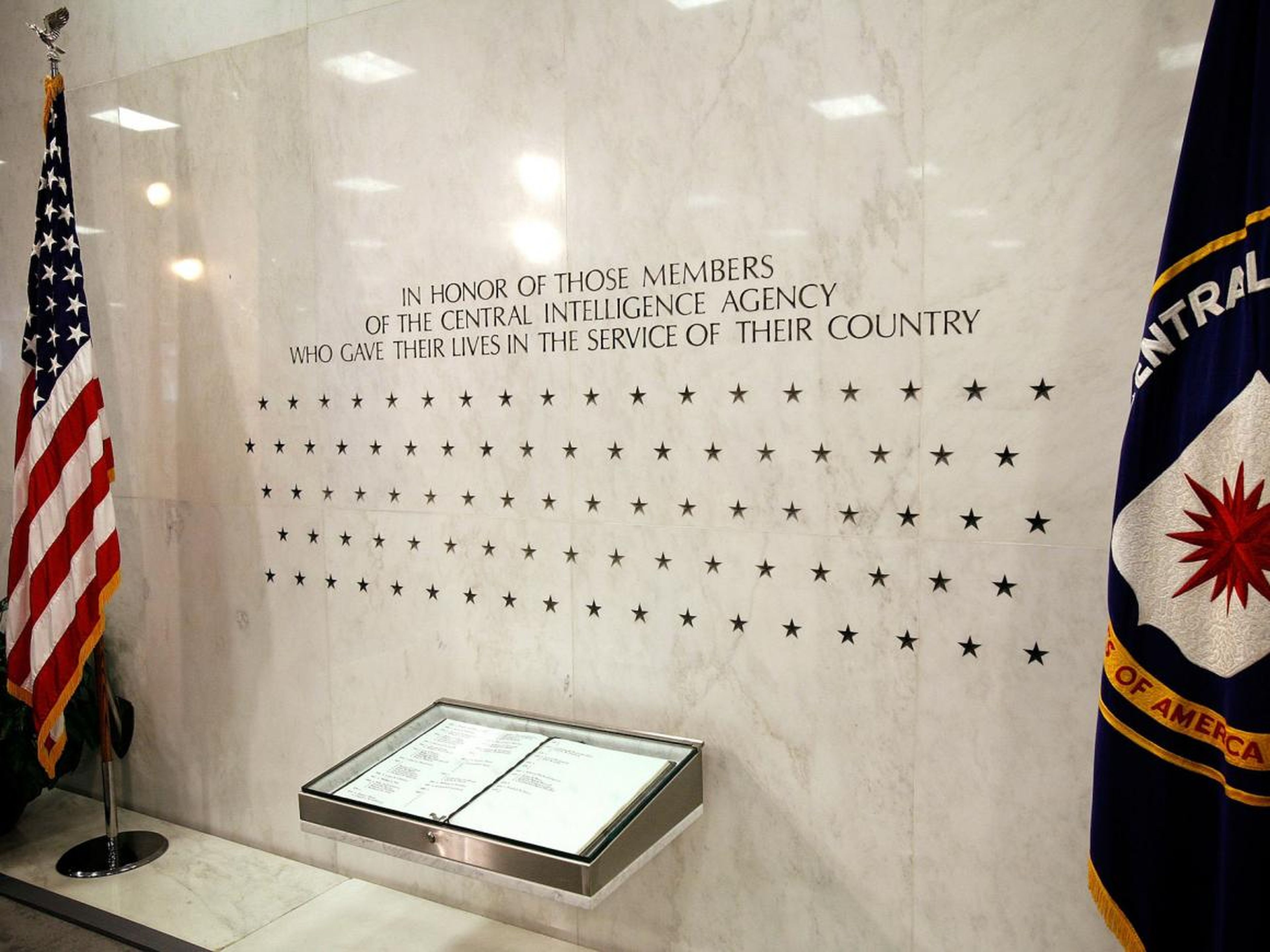 And it is true that espionage can be dangerous. There are 129 stars carved into the agency's memorial wall, each reflecting a CIA employee who lost their life in the line of duty.