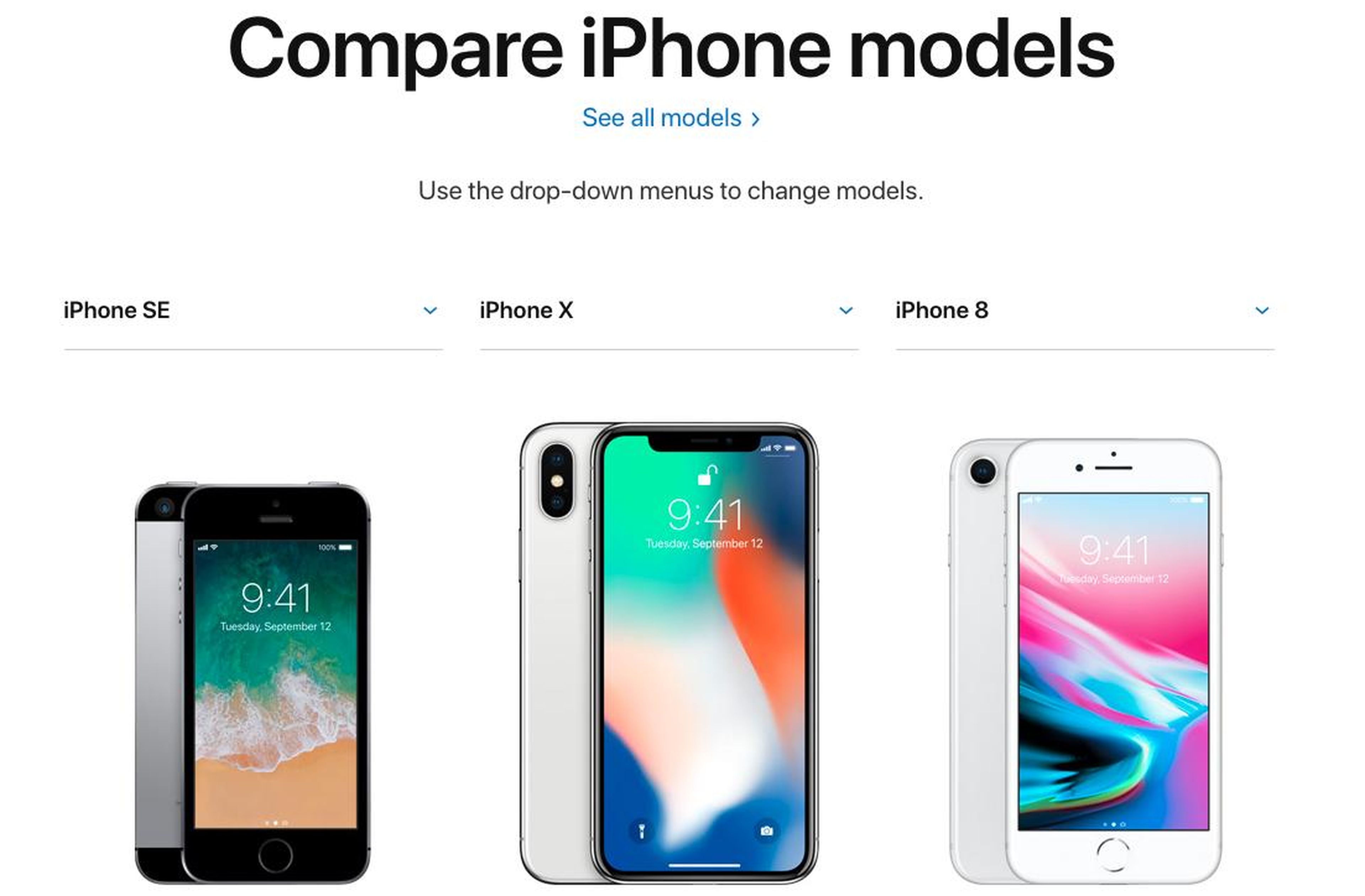 BONUS: Compare different iPhone models super easily with Apple's tool.