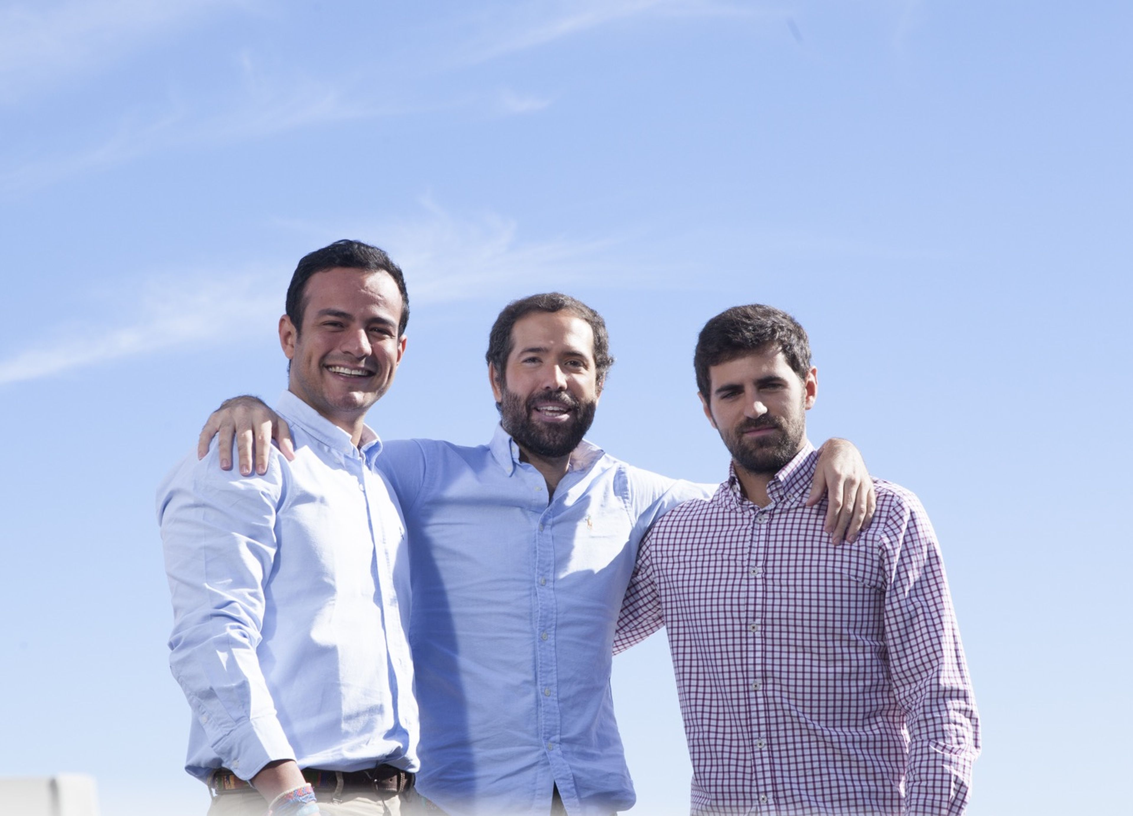 Los fundadores de Chipi, Jorge, Emilio y Javier