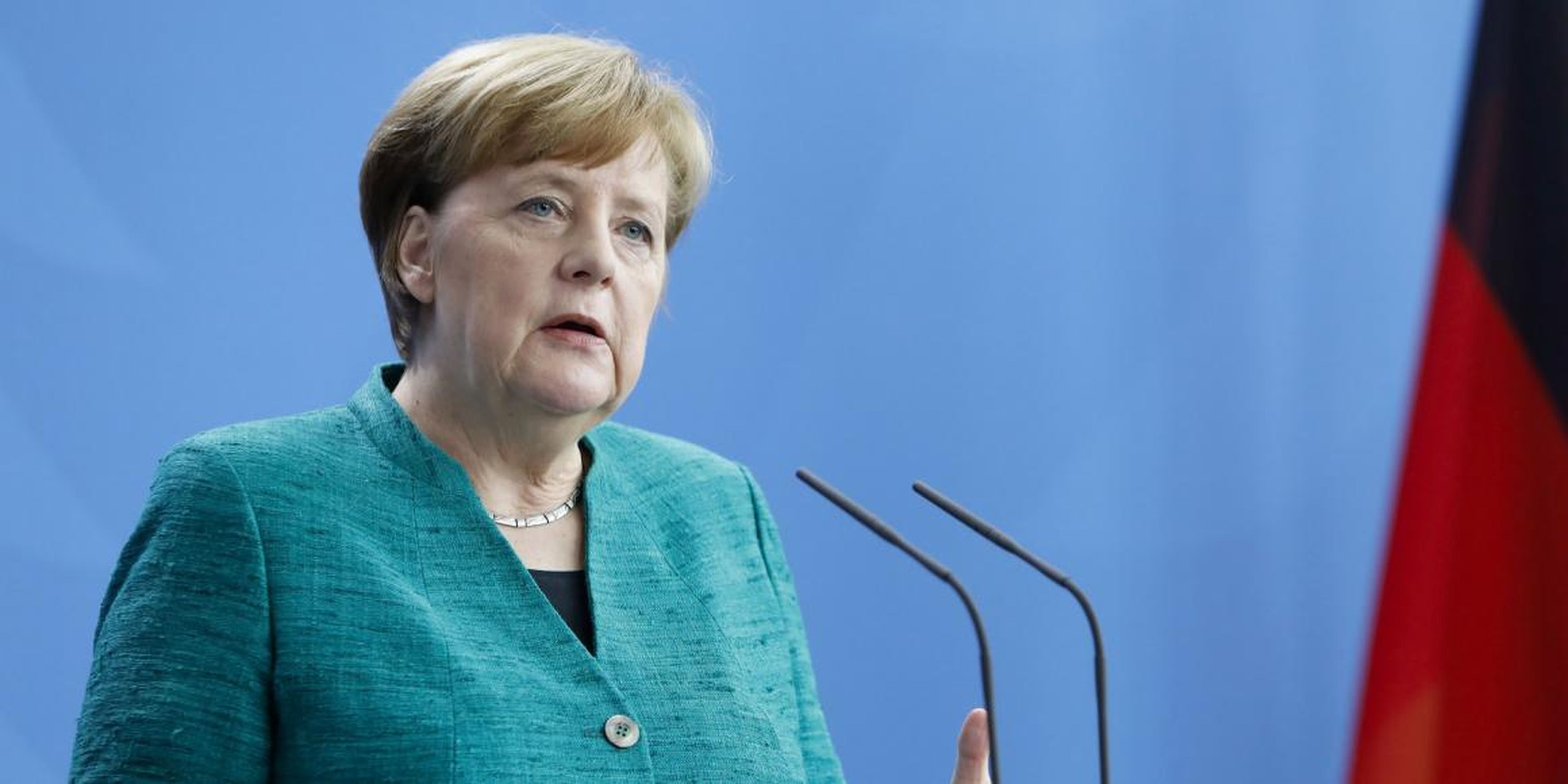 Two of German Chancellor Angela Merkel's email addresses were published in the hack.