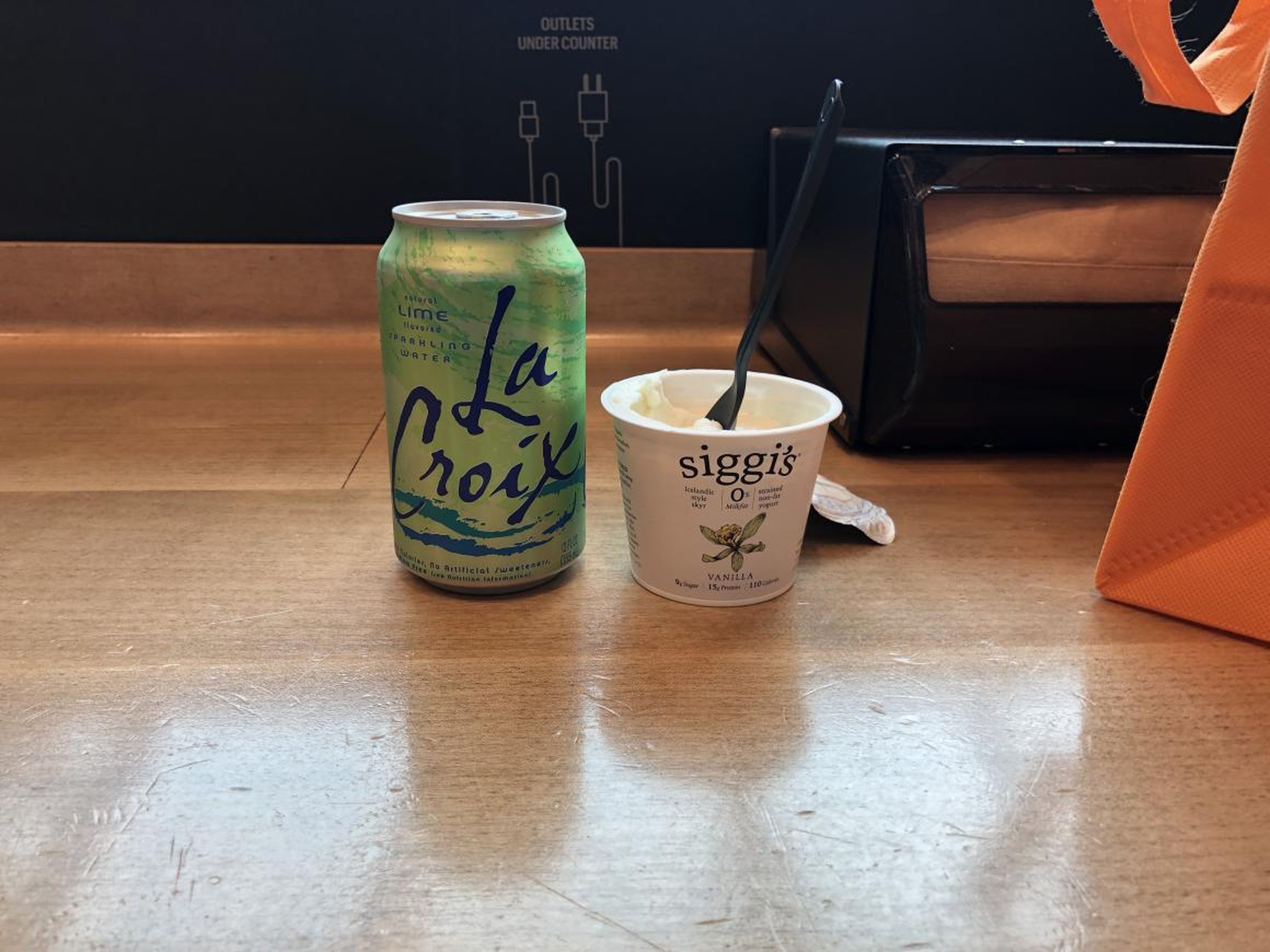 I didn't fool the system. It charged me for only my obligatory La Croix sparkling water and my yogurt.