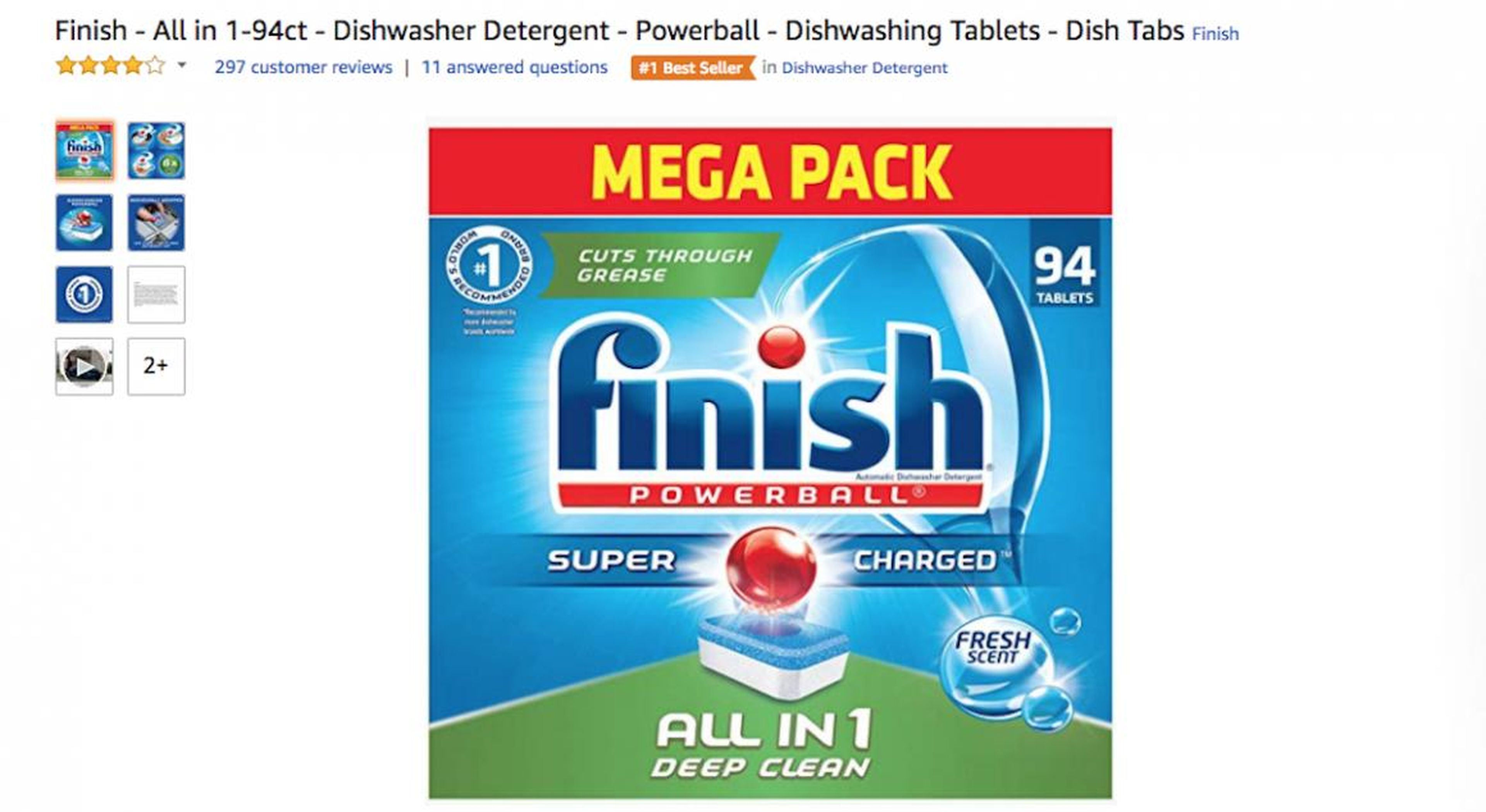 Italy: <a href="https://amzn.to/2zPRAqb">Finish Dishwasher Tabs All in 1 Max</a> were a top seller in Italy.