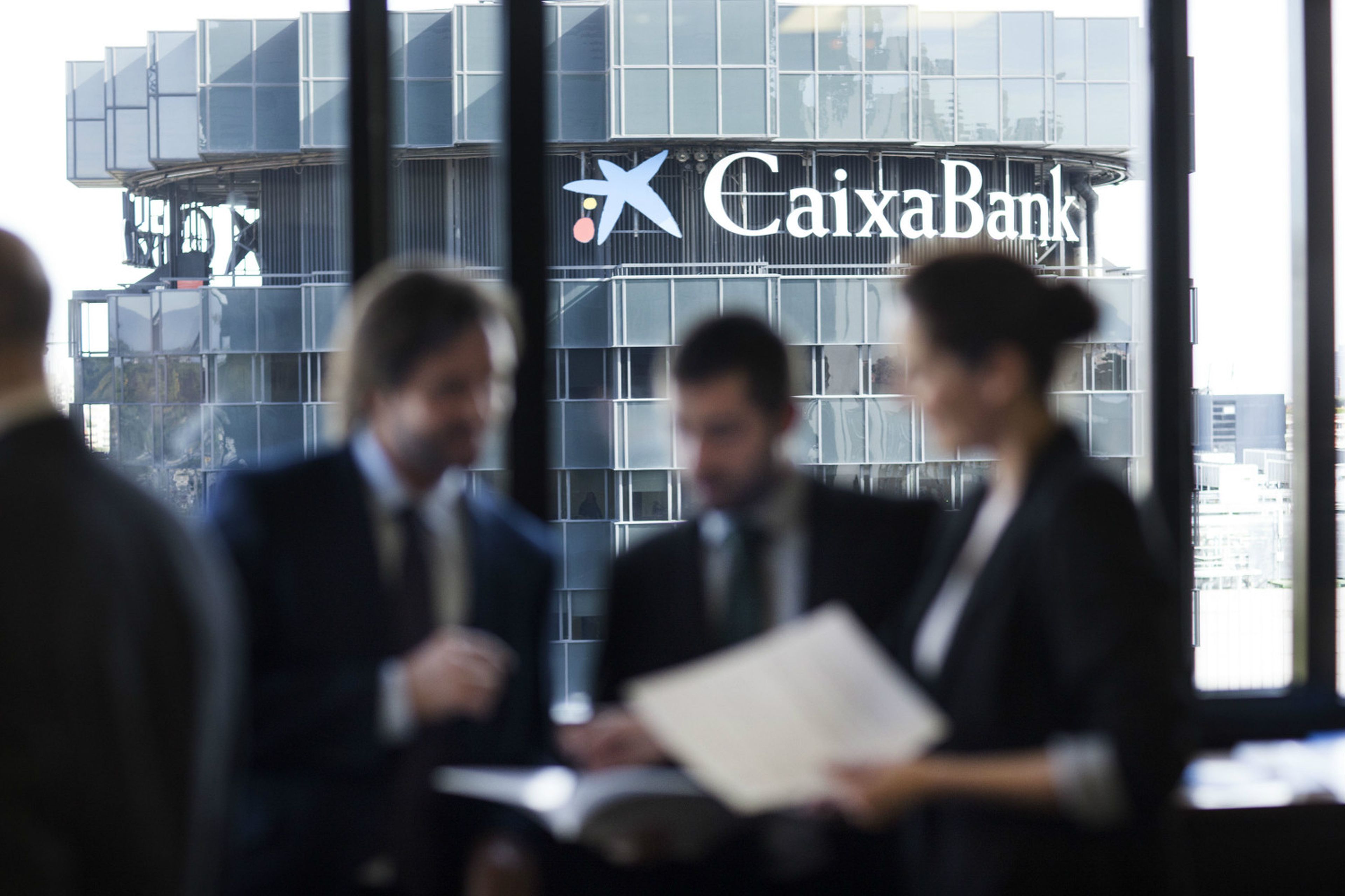 Logo de Caixabank, banca, La Caixa