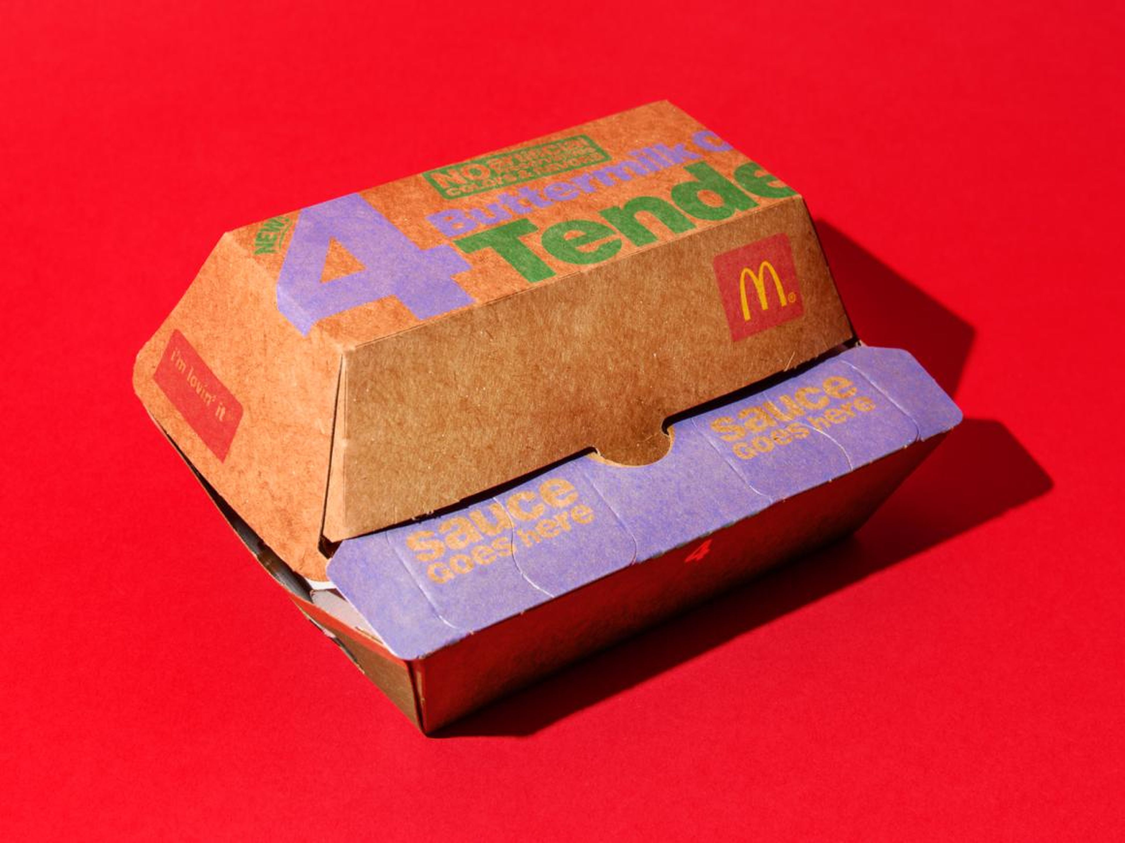 The new tenders from McDonald's came in a unique box.