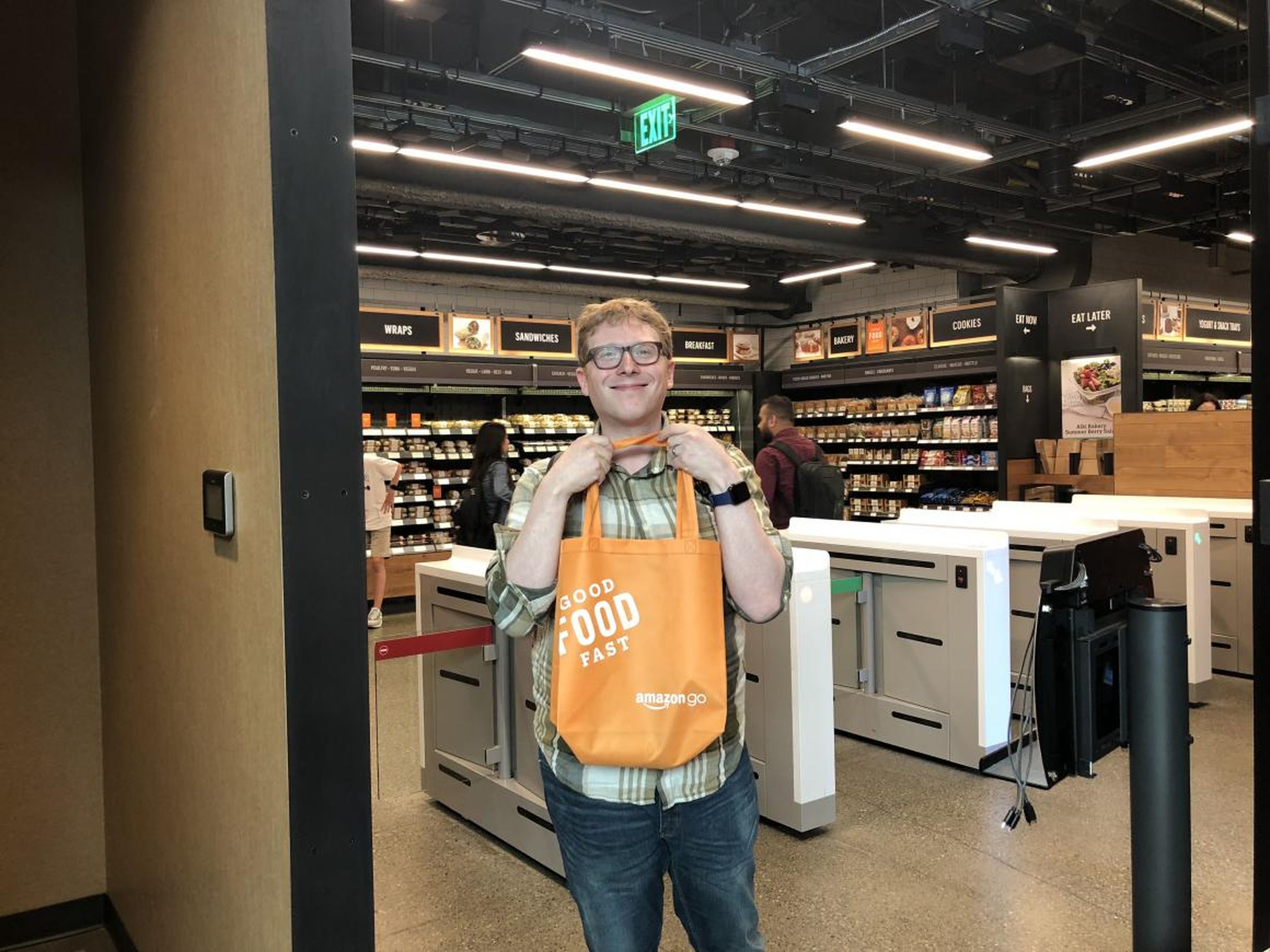 Overall, I was pretty happy with my Amazon Go shopping trip. The prices are good, the selection is solid, and I was crazy impressed with how seamlessly all the technology worked.