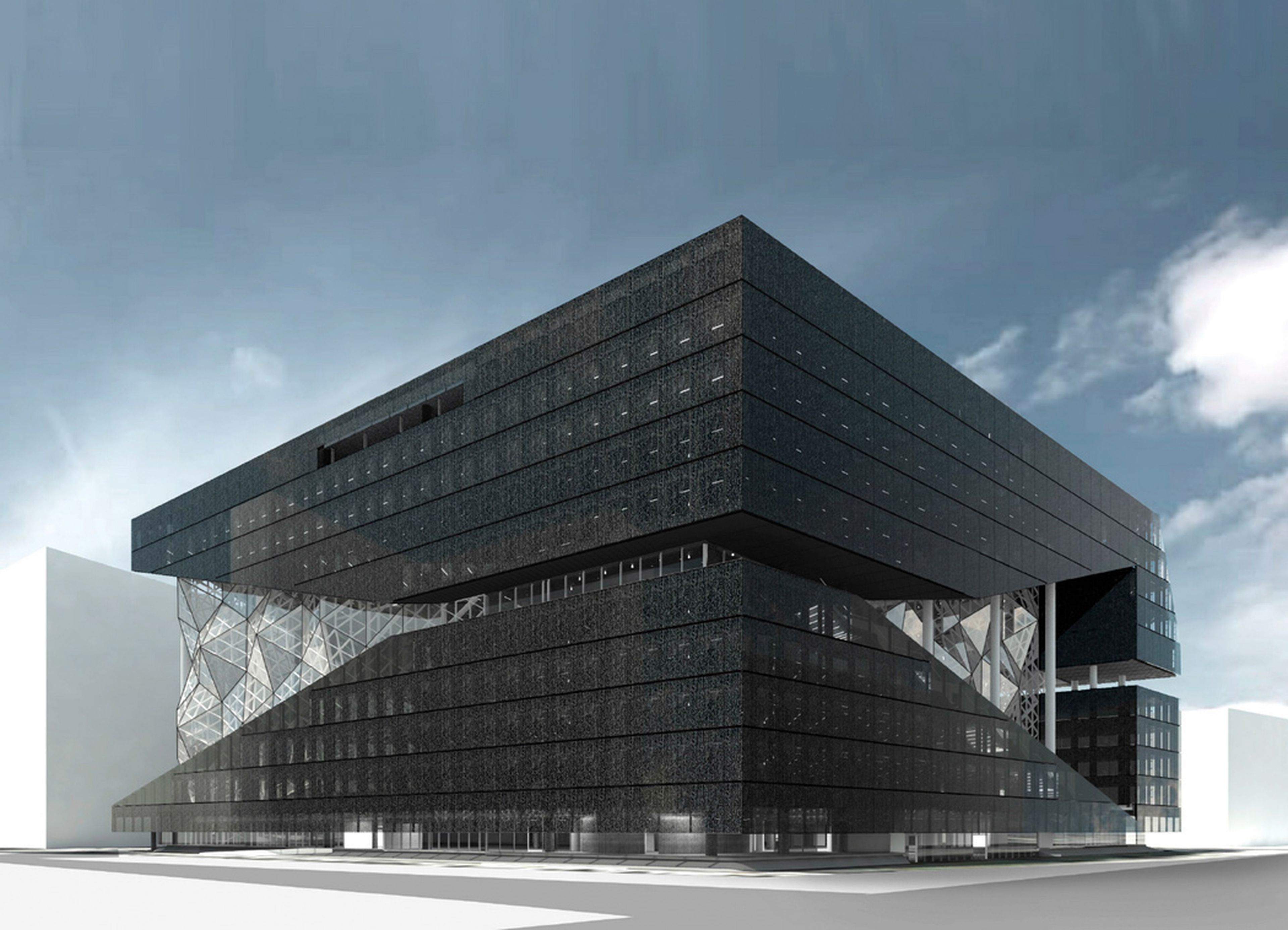 La nueva sede de Axel Springer en Berlín, actualmente en construcción.