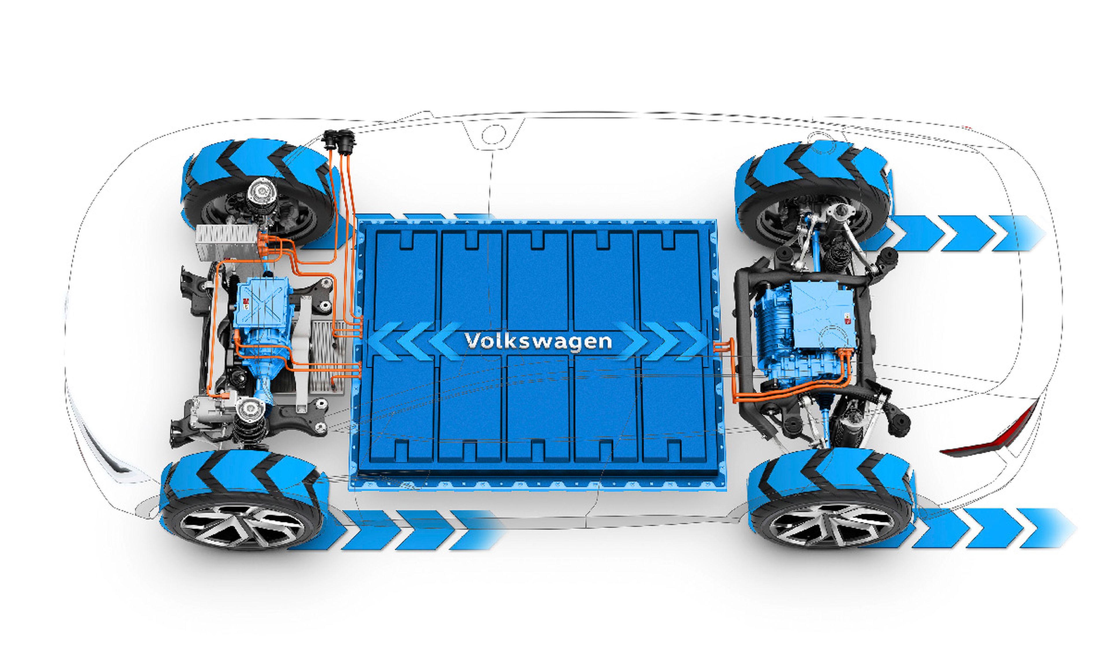 Plataforma MEB de Volkswagen sobre la que se asentaría el Beetle IV.