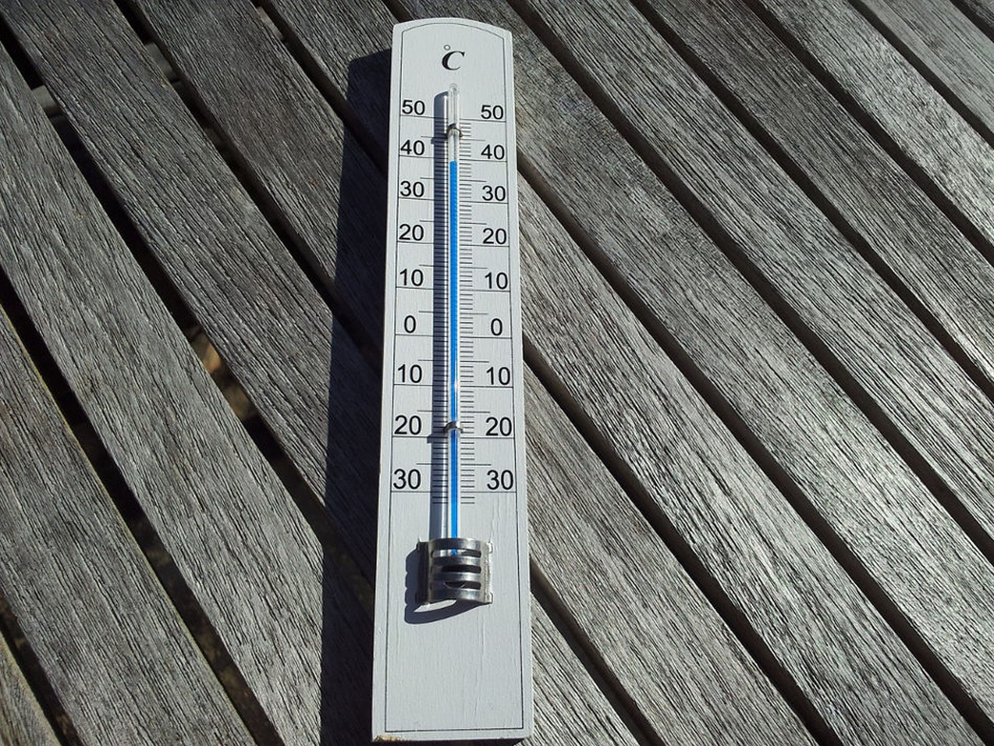 termómetro, calor
