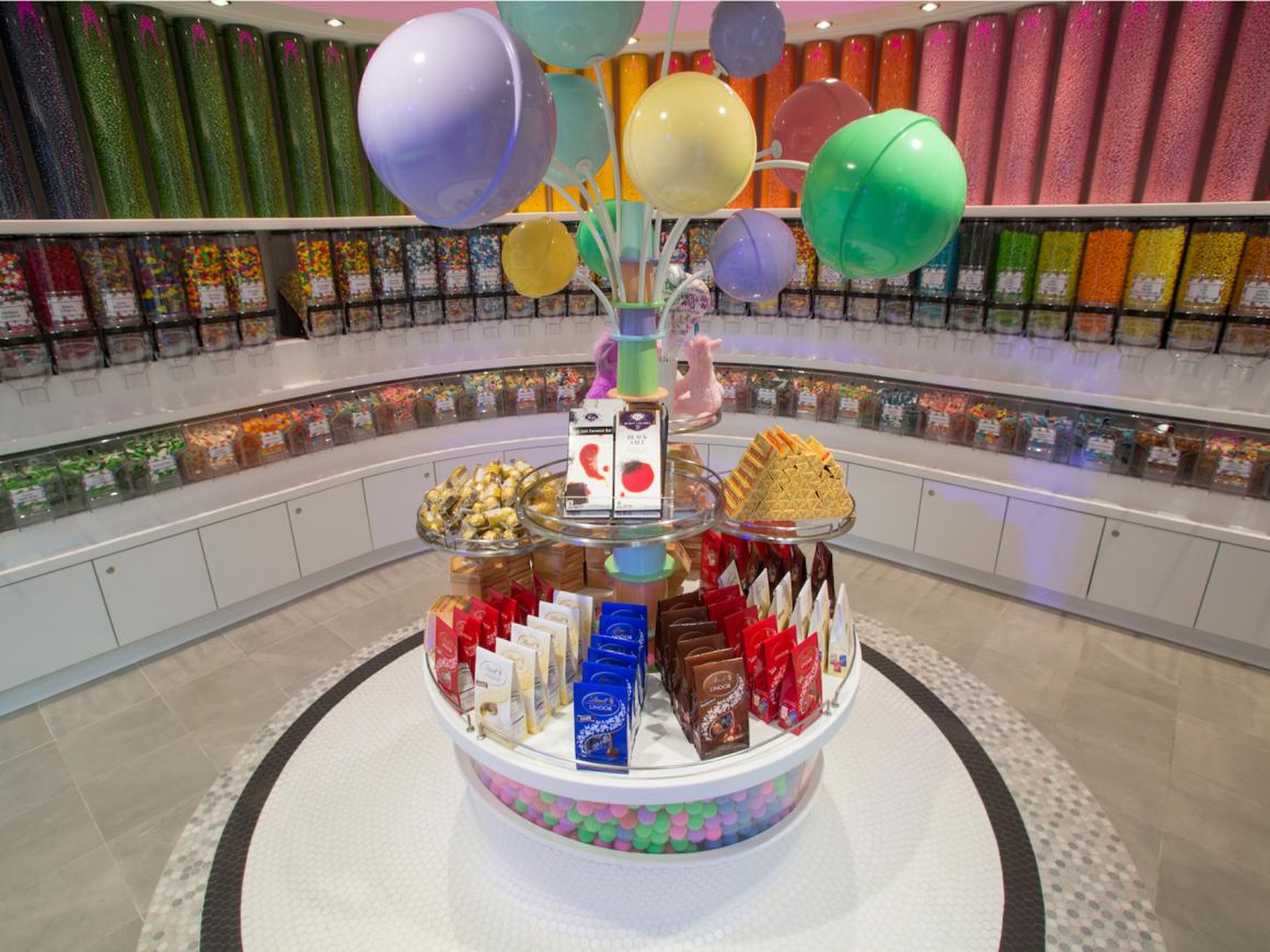 There's a candy store, if you want to indulge your sweet tooth.