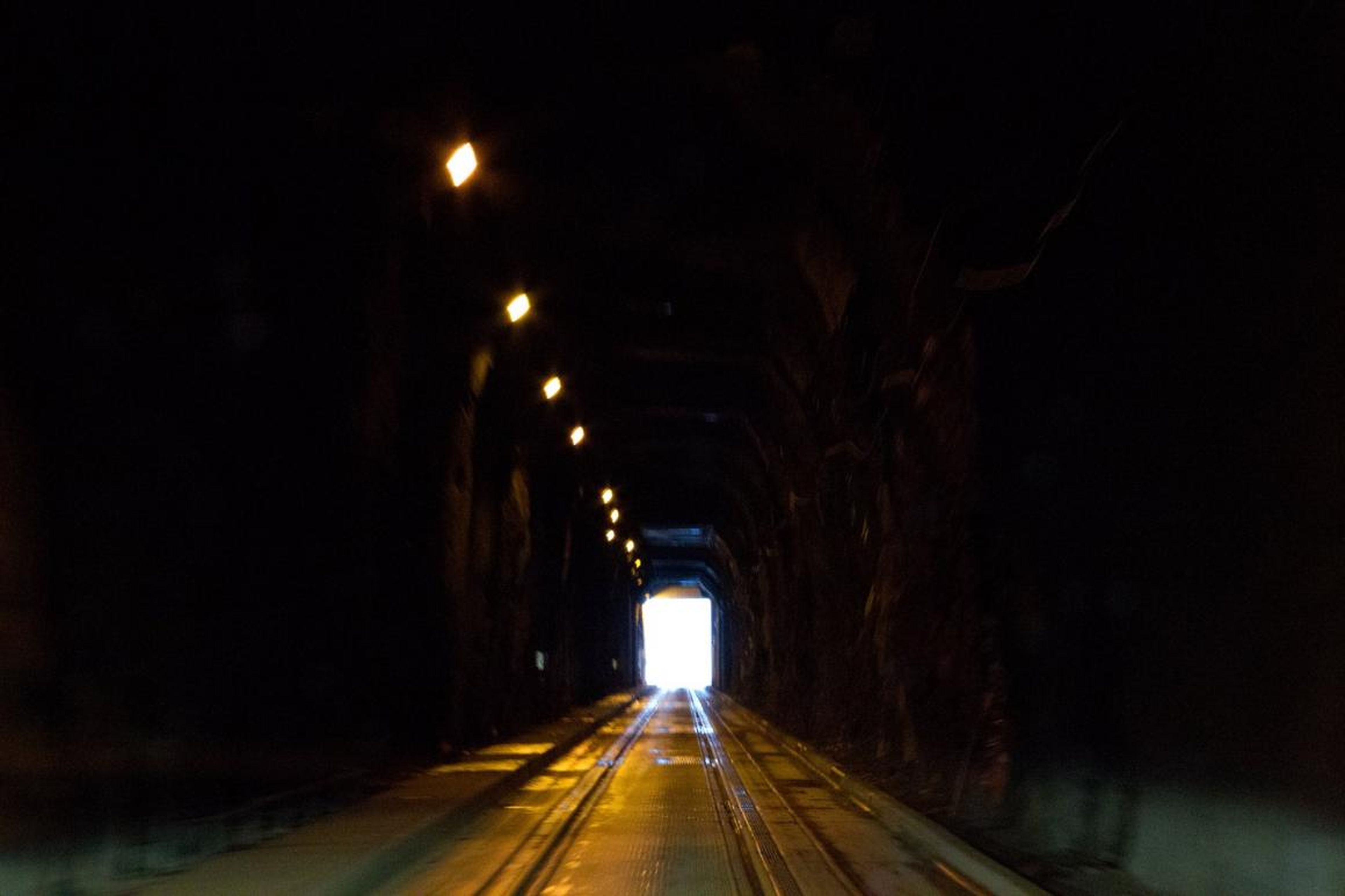 "Traveling through the tunnel, it makes you feel a little claustrophobic. By the time you're nearing the end, this is definitely a welcome sight."