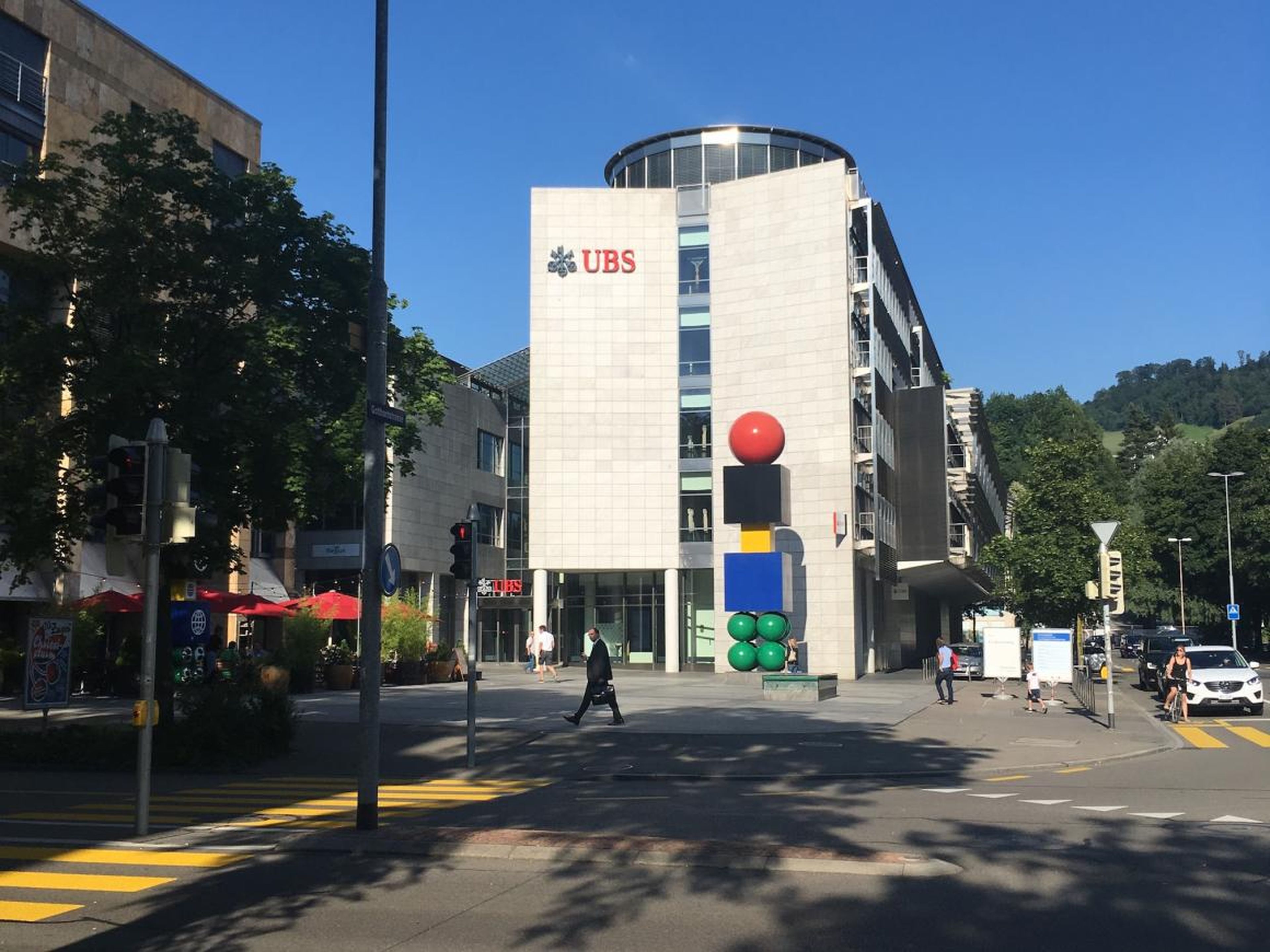 Las oficinas de UBS en Zug.