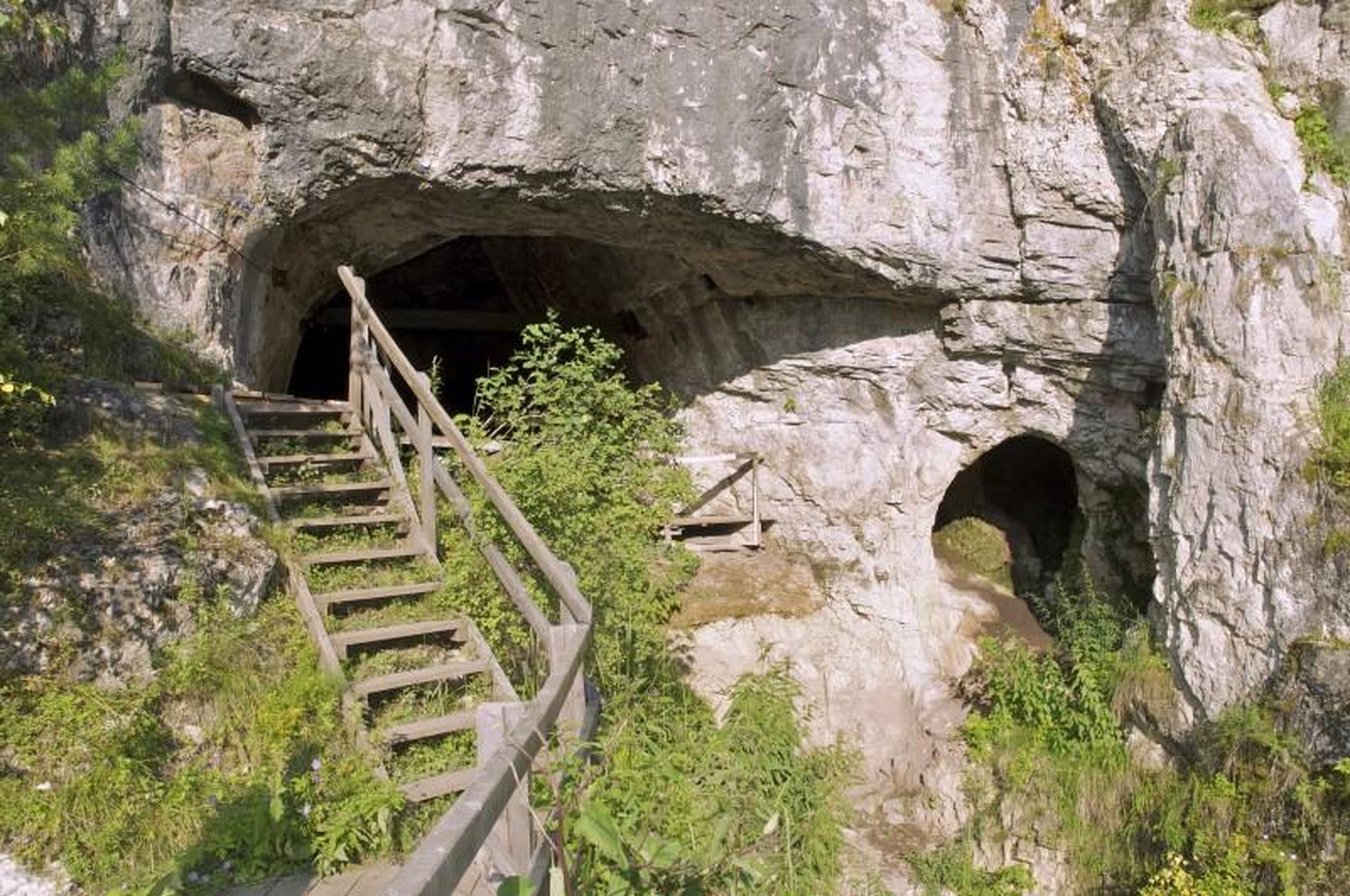 The entrance to Denisova Cave in the Altai Mountains in southern Siberia near the Russia-Mongolia border.