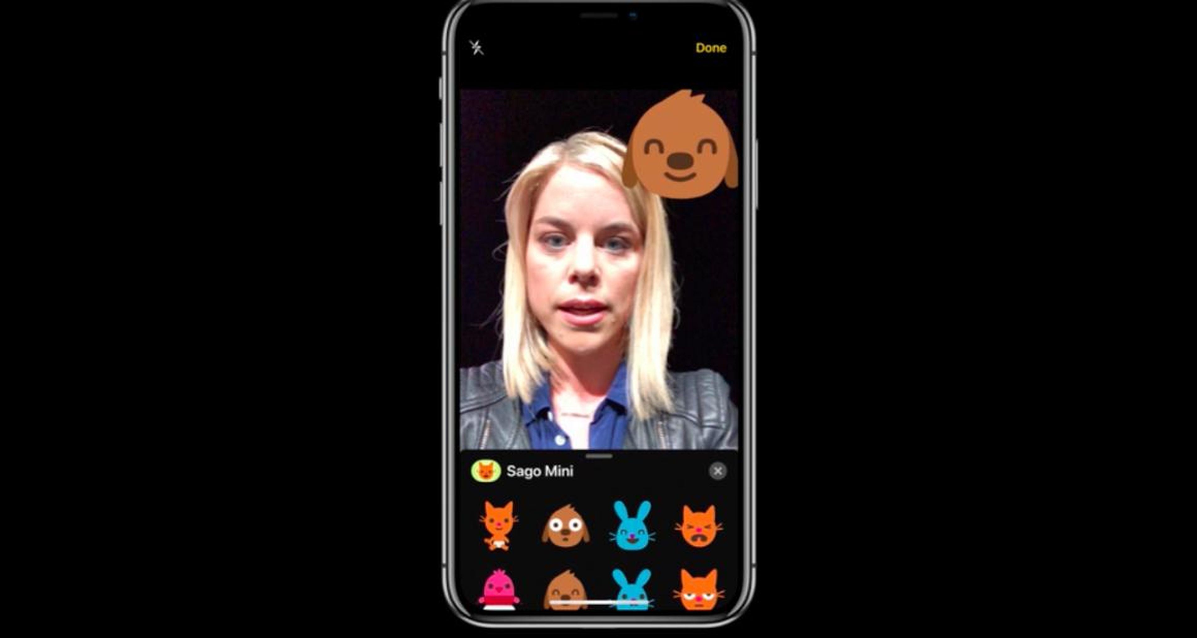 14. Apple basically made its own version of Snapchat within its Messages app. Your camera can now add filters, text, and stickers — as well as Animoji or Memoji — to your photos and videos.