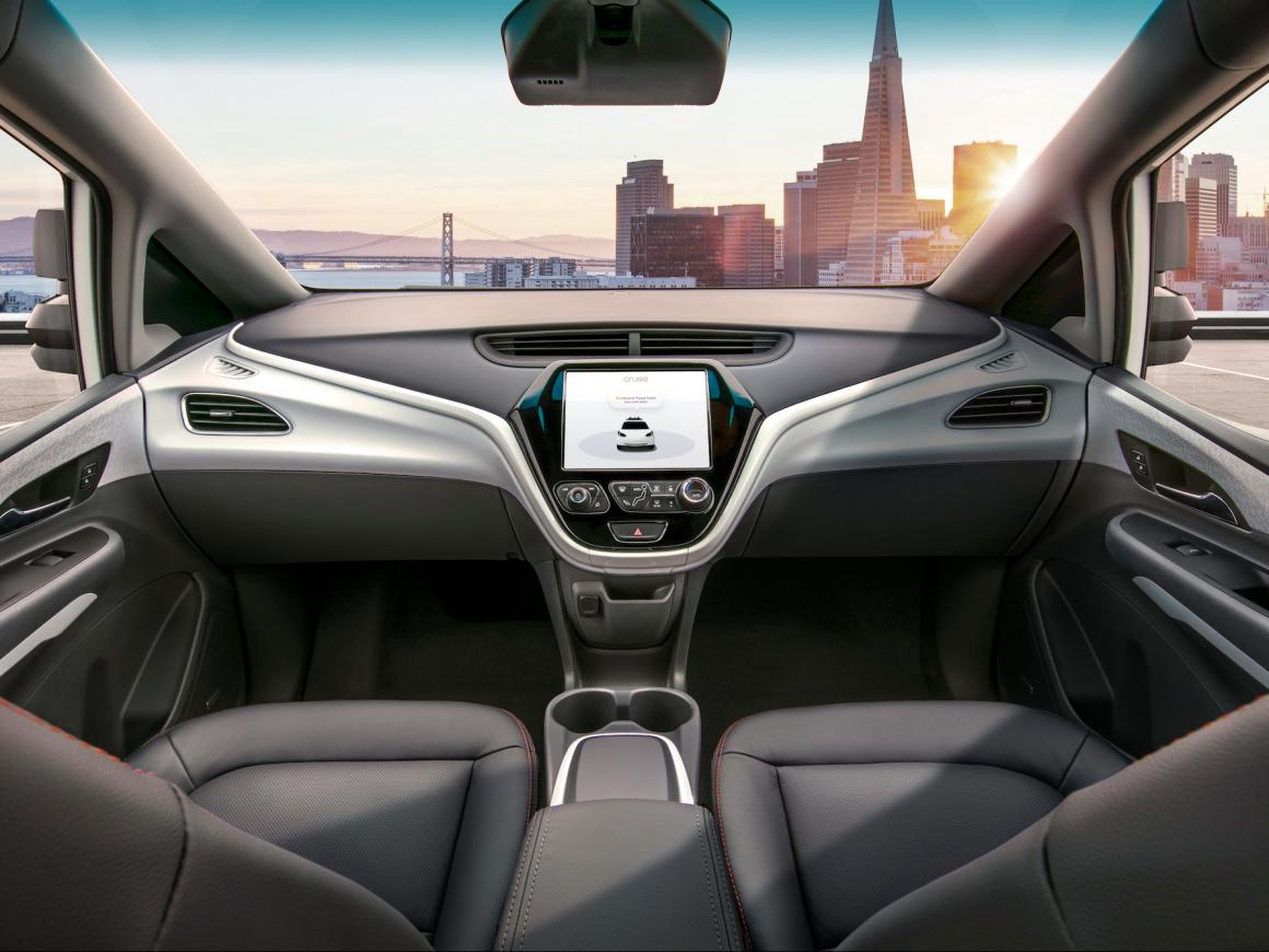 A rendering for a General Motors self-driving car.