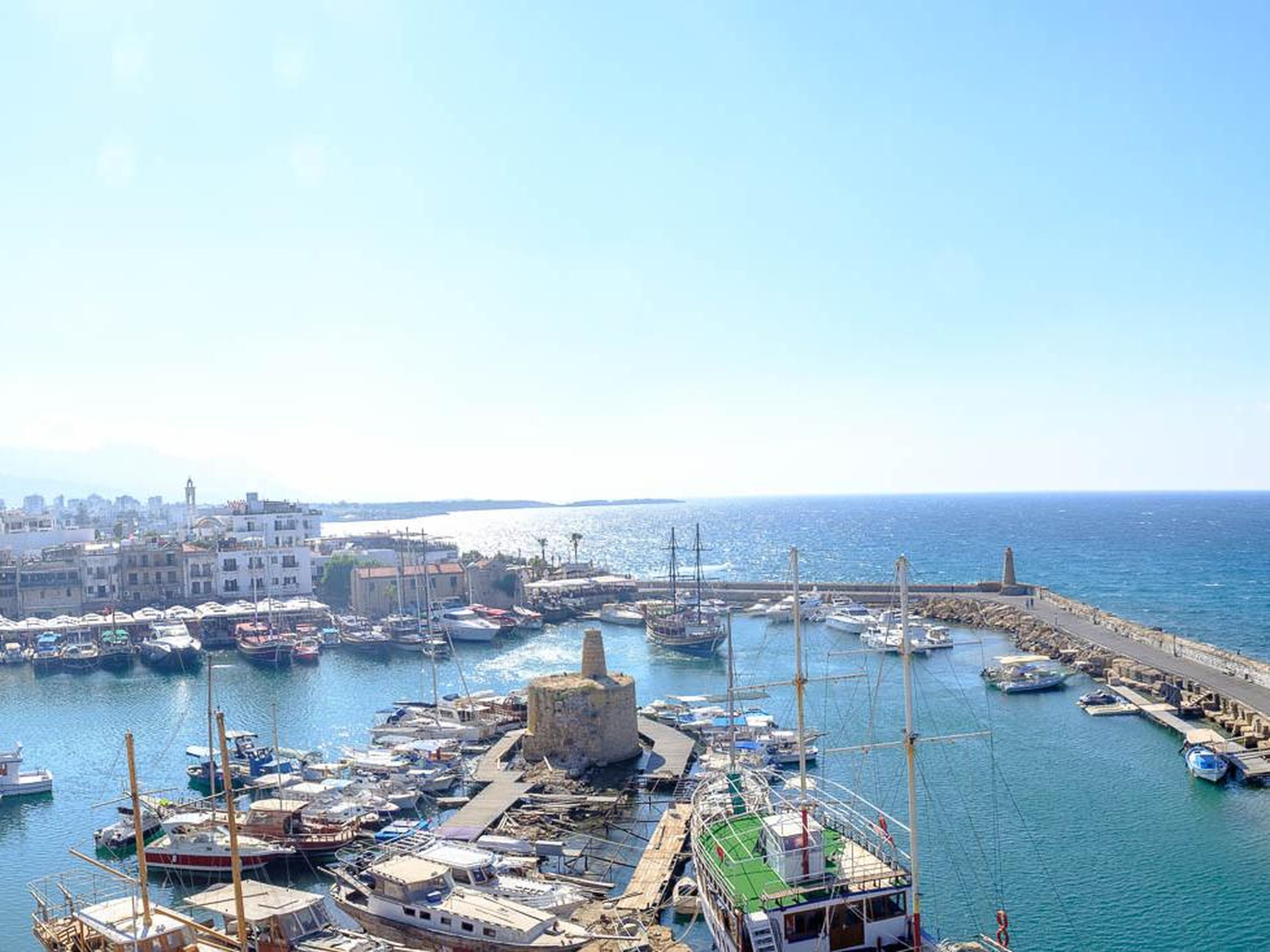 About 3,600 square miles in size, Cyprus has tons of different geographical features from natural ports to mountains, valleys, and rock formations that make driving the island a pleasure. Kyrenia Harbor, on the Northern Cyprus