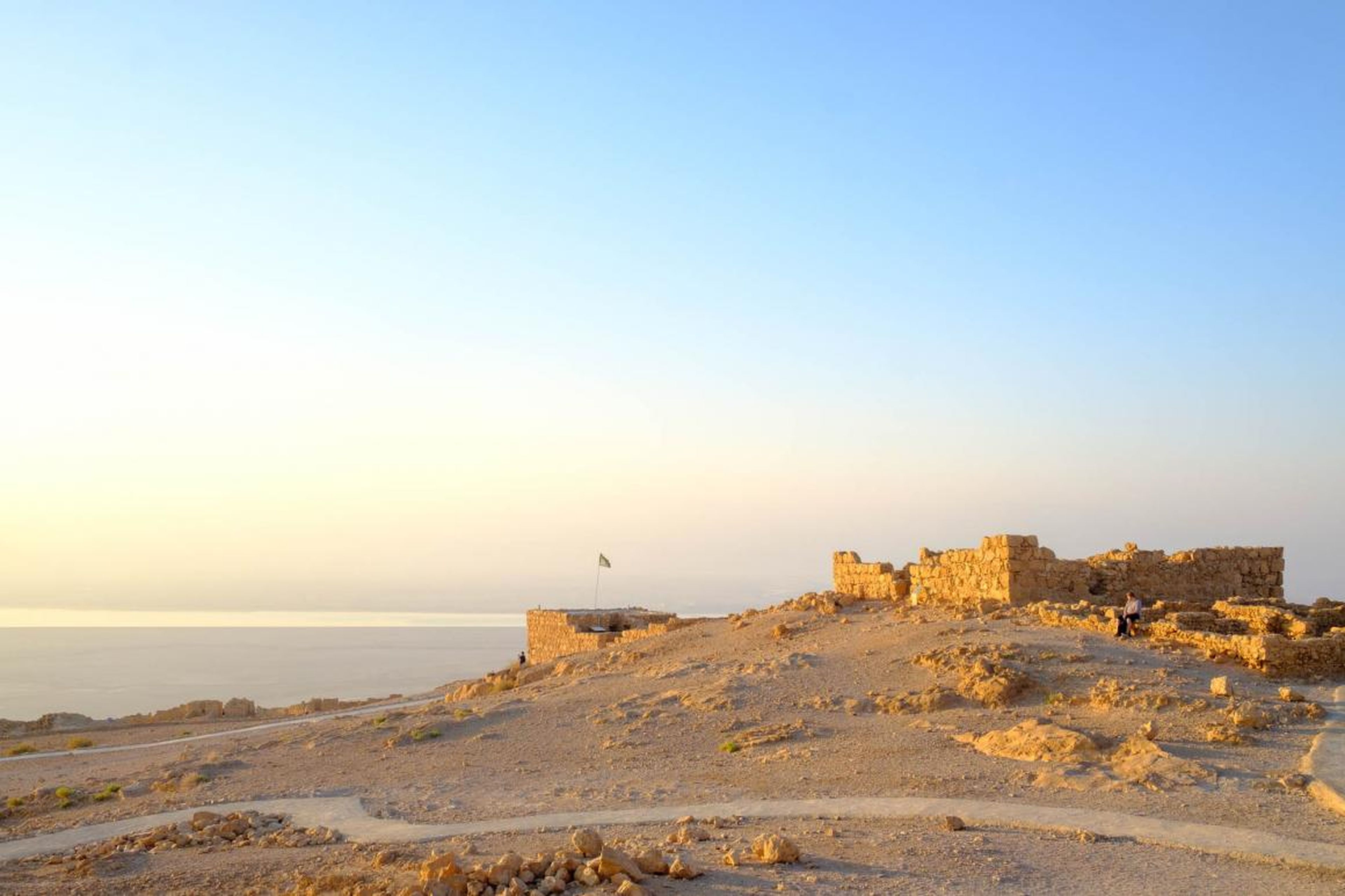 After about an hour or so of strenuous hiking, I reached the fortress just as the sun was rising. The complex, a stunning set of ruins, was enveloped in golden light.