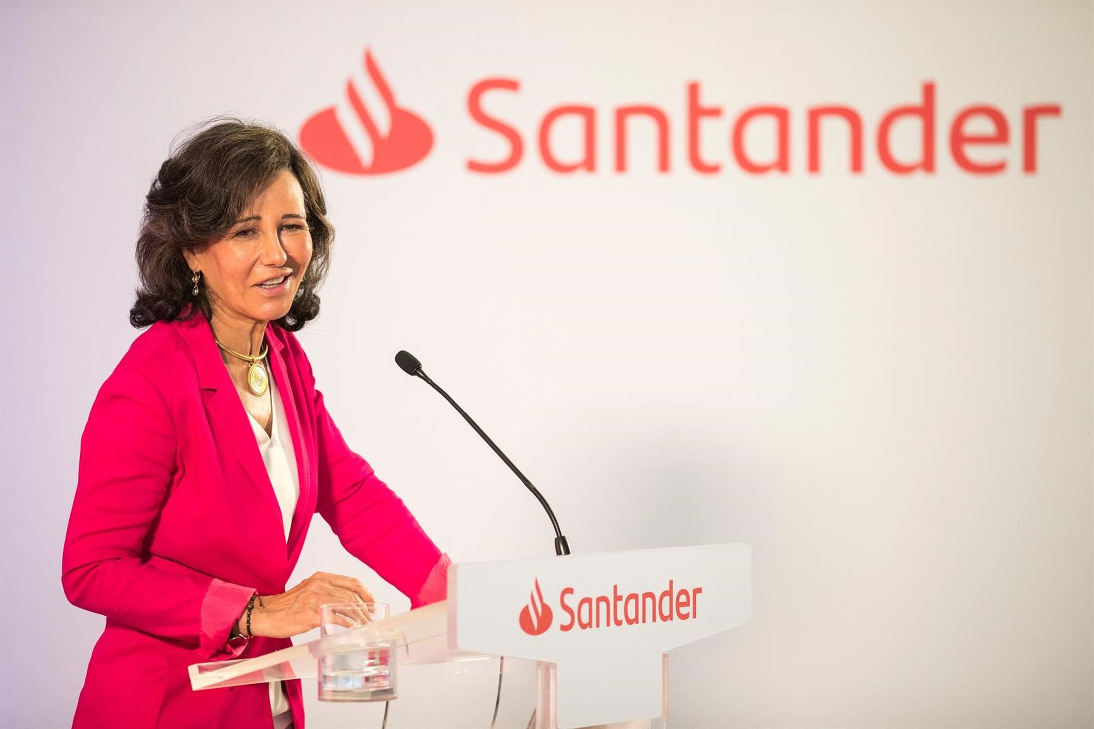 La Presidenta del Banco Santander,Ana Botín.
