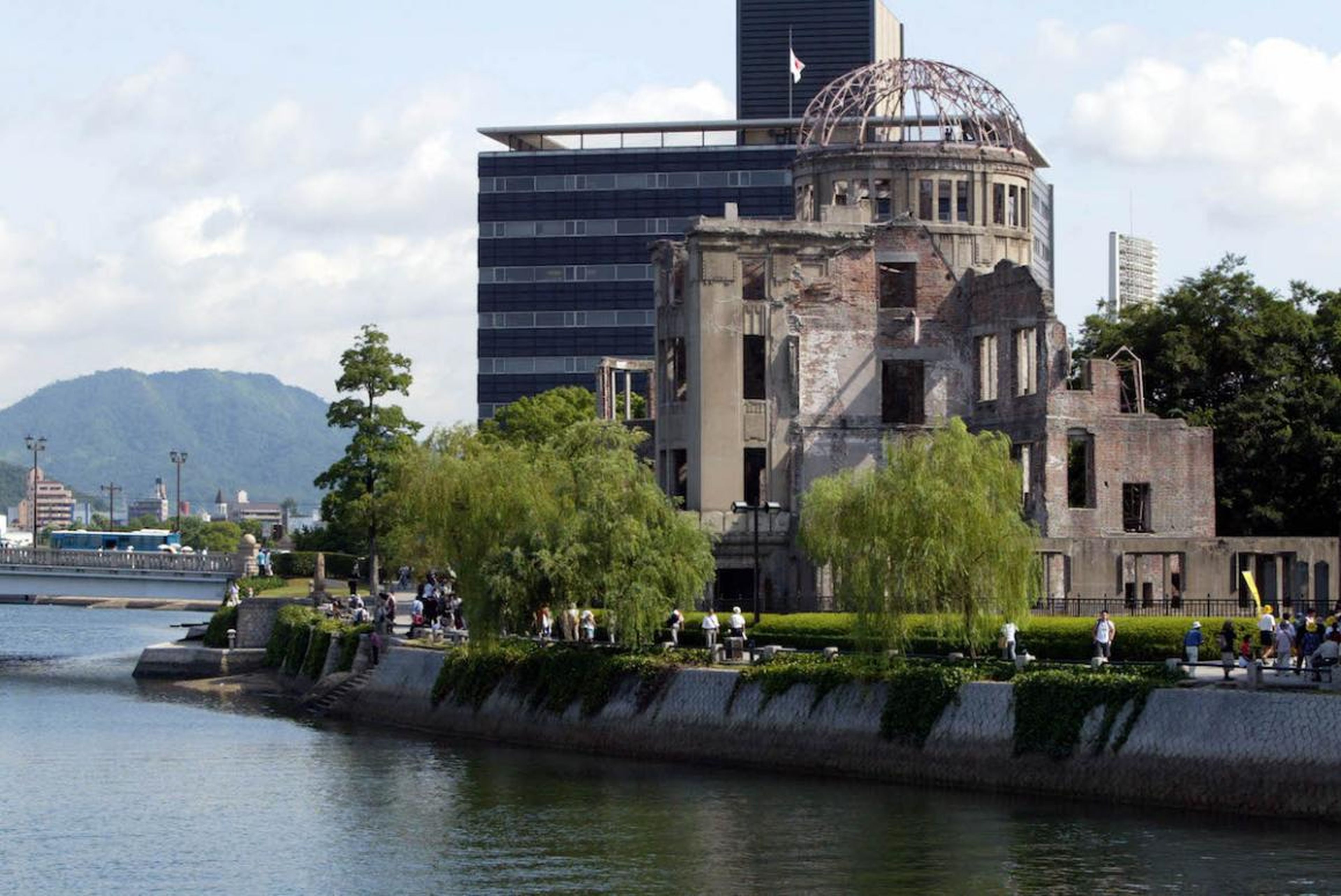 La cúpula A-bomb, que sobrevivió al bombardeo atómico sobre Hiroshima en 1945.