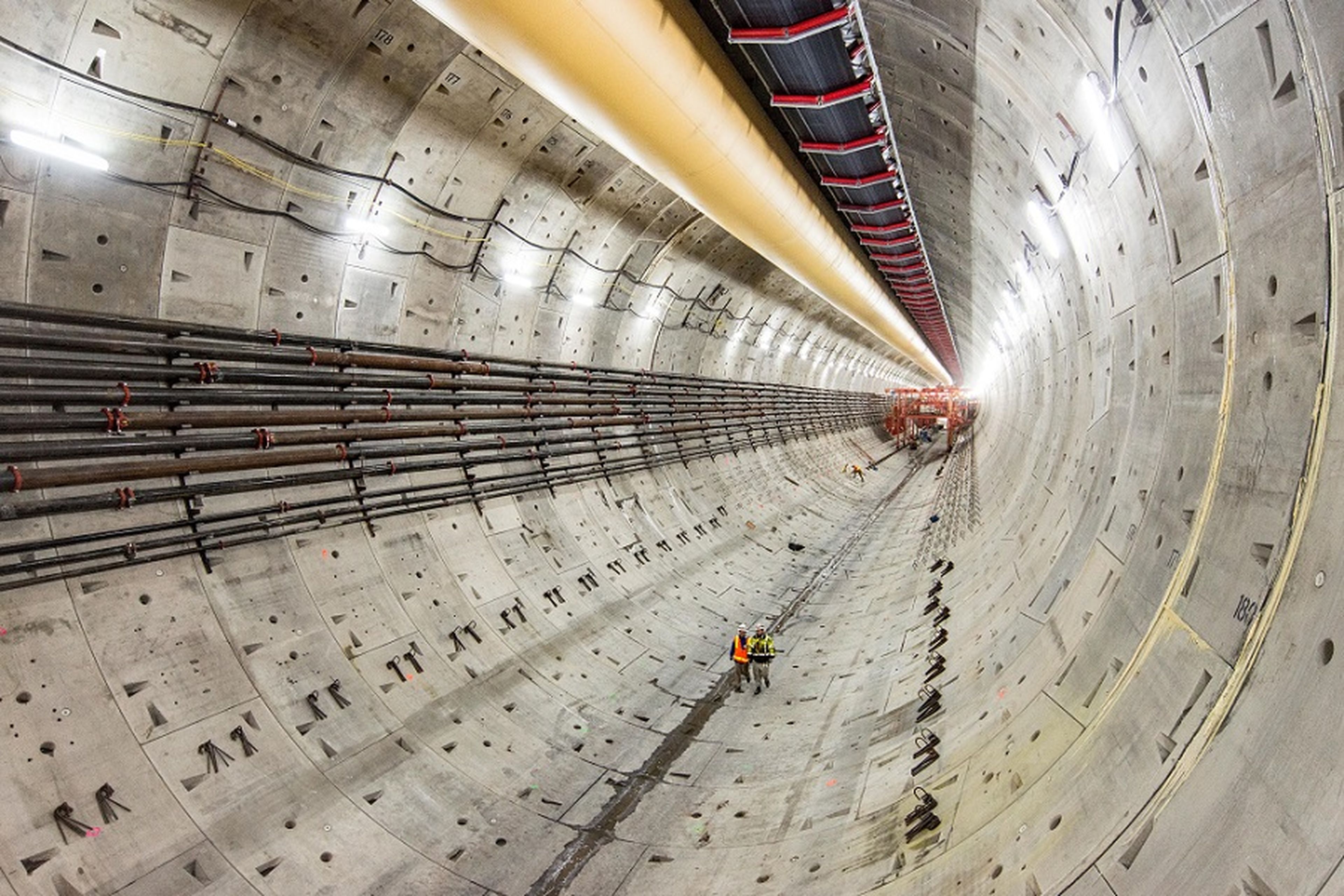Construcción del túnel RS-99 en Seatle, EEUU.